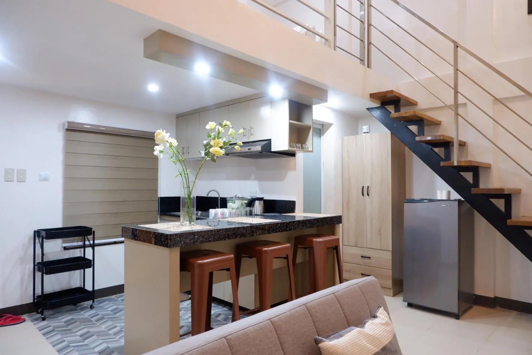 Living room in FB DORMITEL SUITES