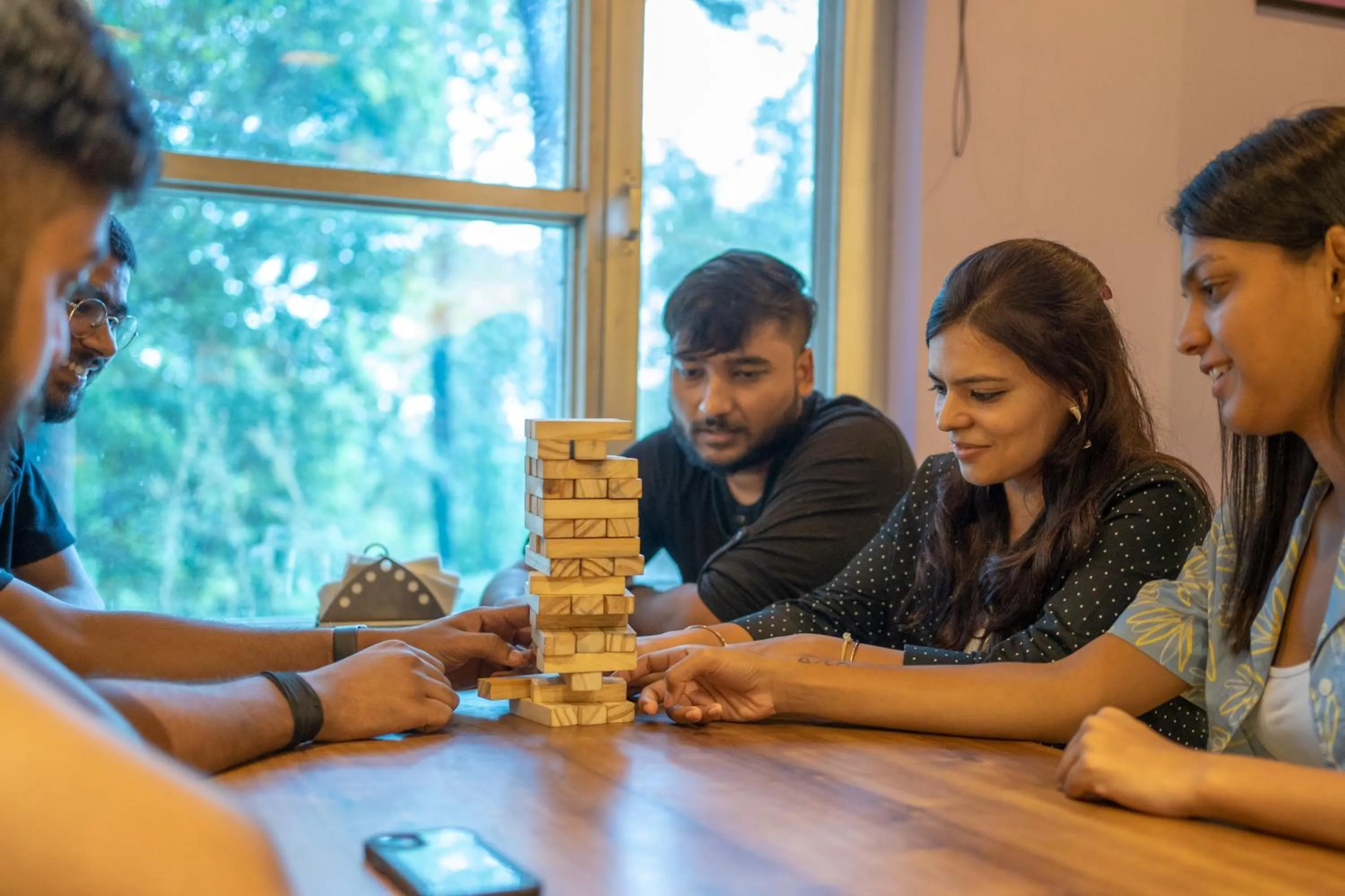 People in Whoopers Hostel Bir