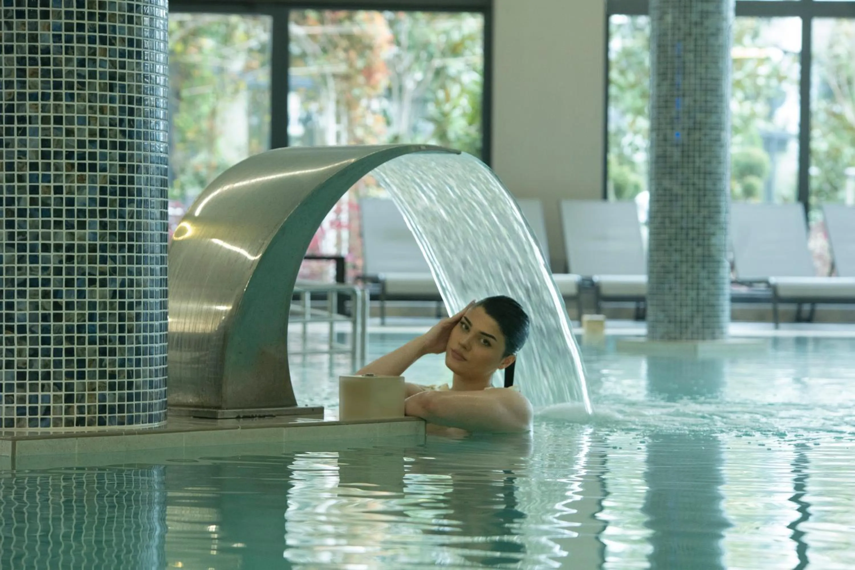 Hot Spring Bath in Casa di Fiore SPA and Medical Hotel, Mineral Pools & Private Beach