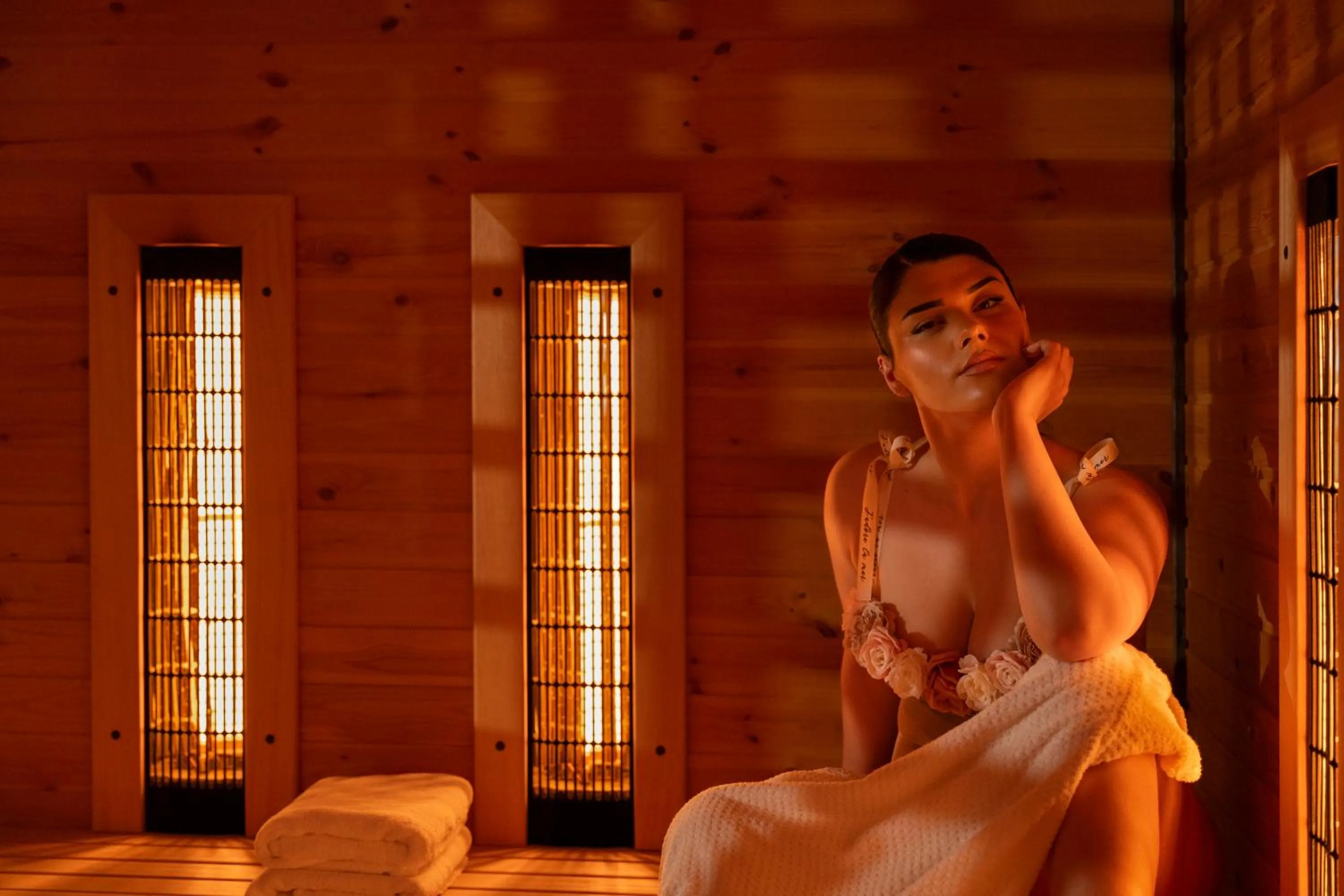 Sauna in Casa di Fiore SPA and Medical Hotel, Mineral Pools & Private Beach