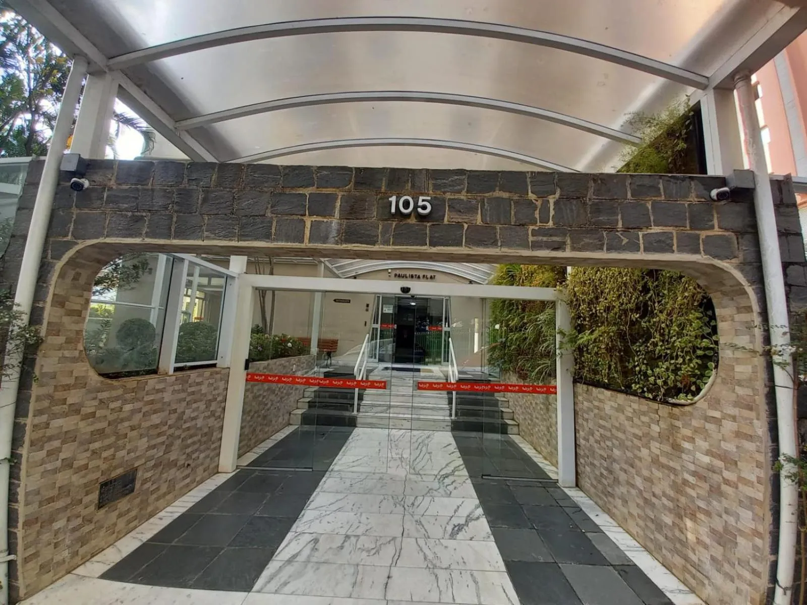 Property building in Paulista Flat Hotel