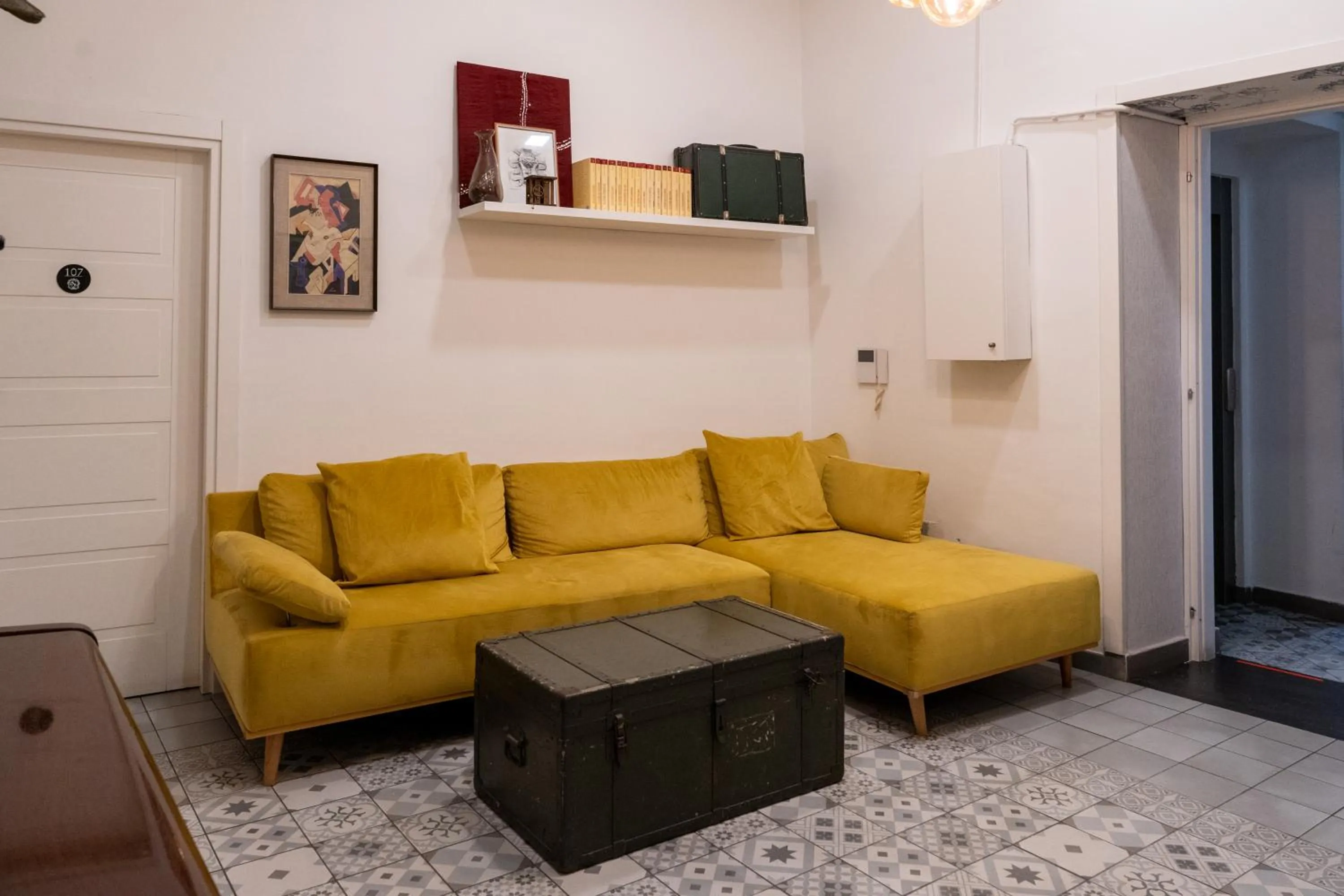 Communal lounge/ TV room in Hotel San Michele