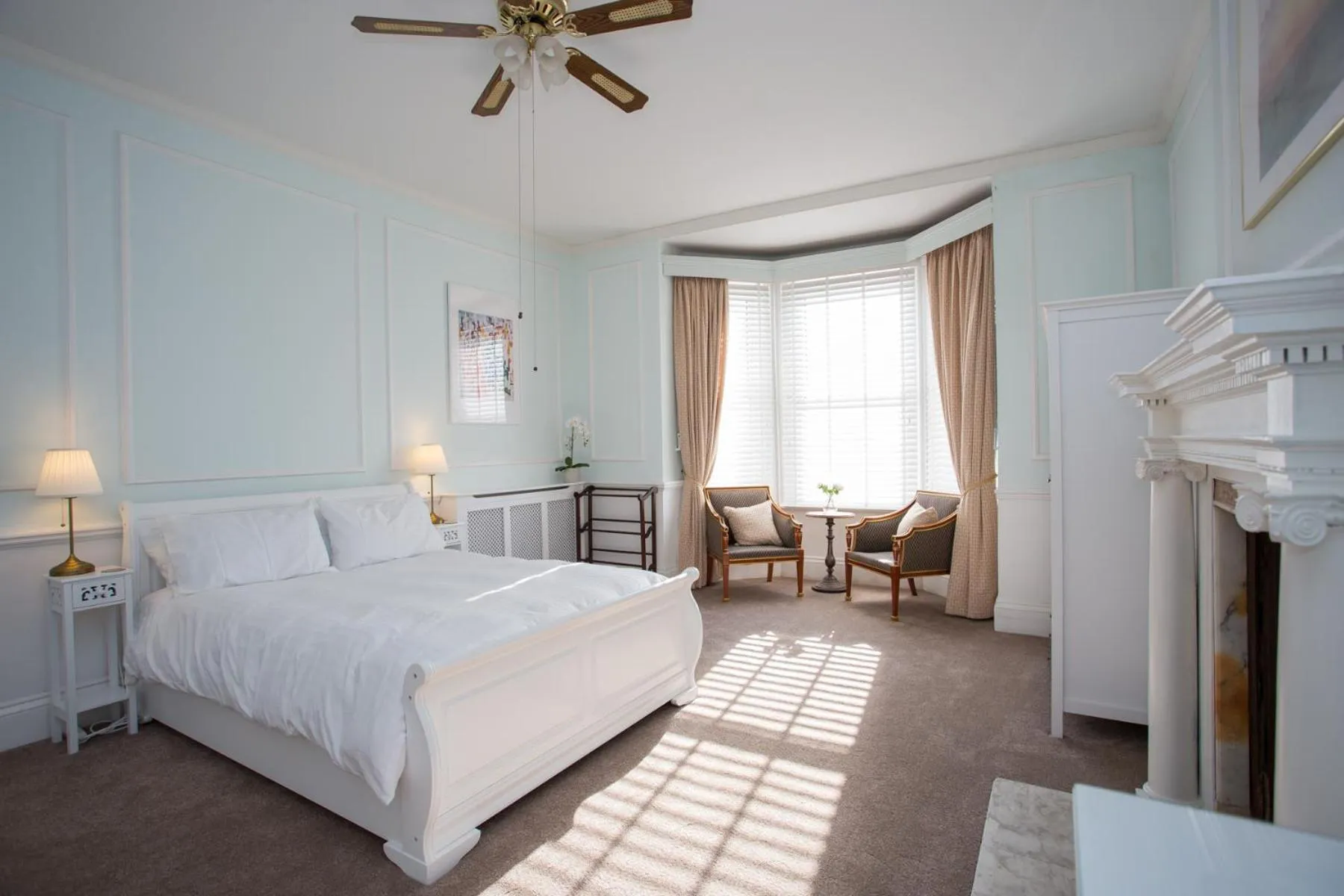 Bedroom, Bed in The Old Coastguard House