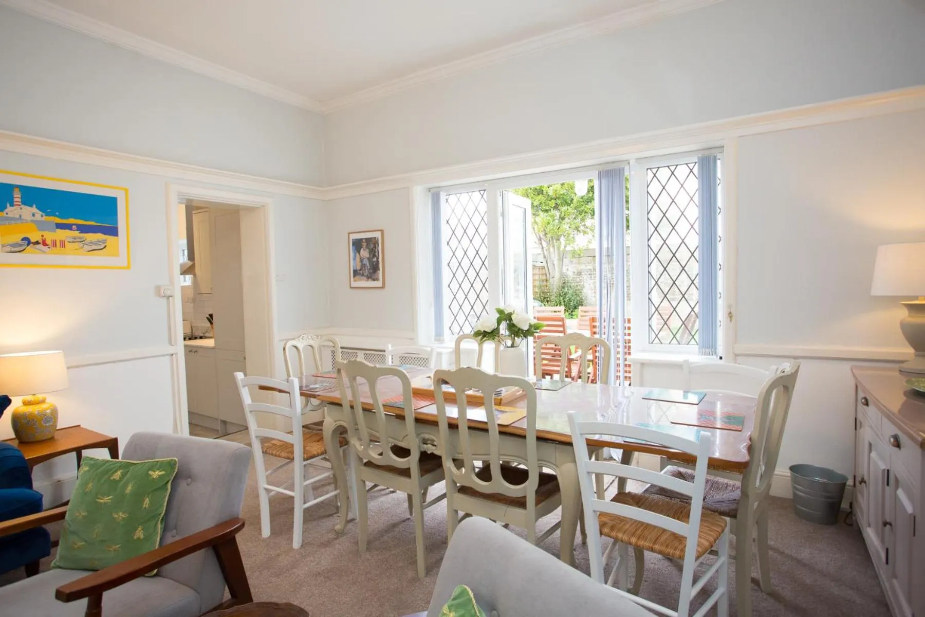 Dining area in The Old Coastguard House