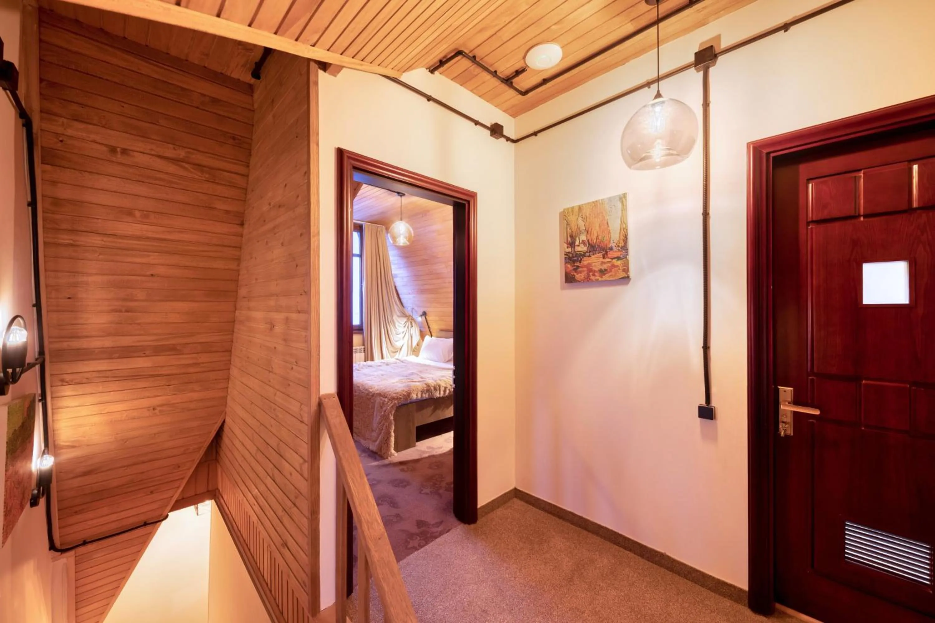 Bed in Alpine Castle Hotel