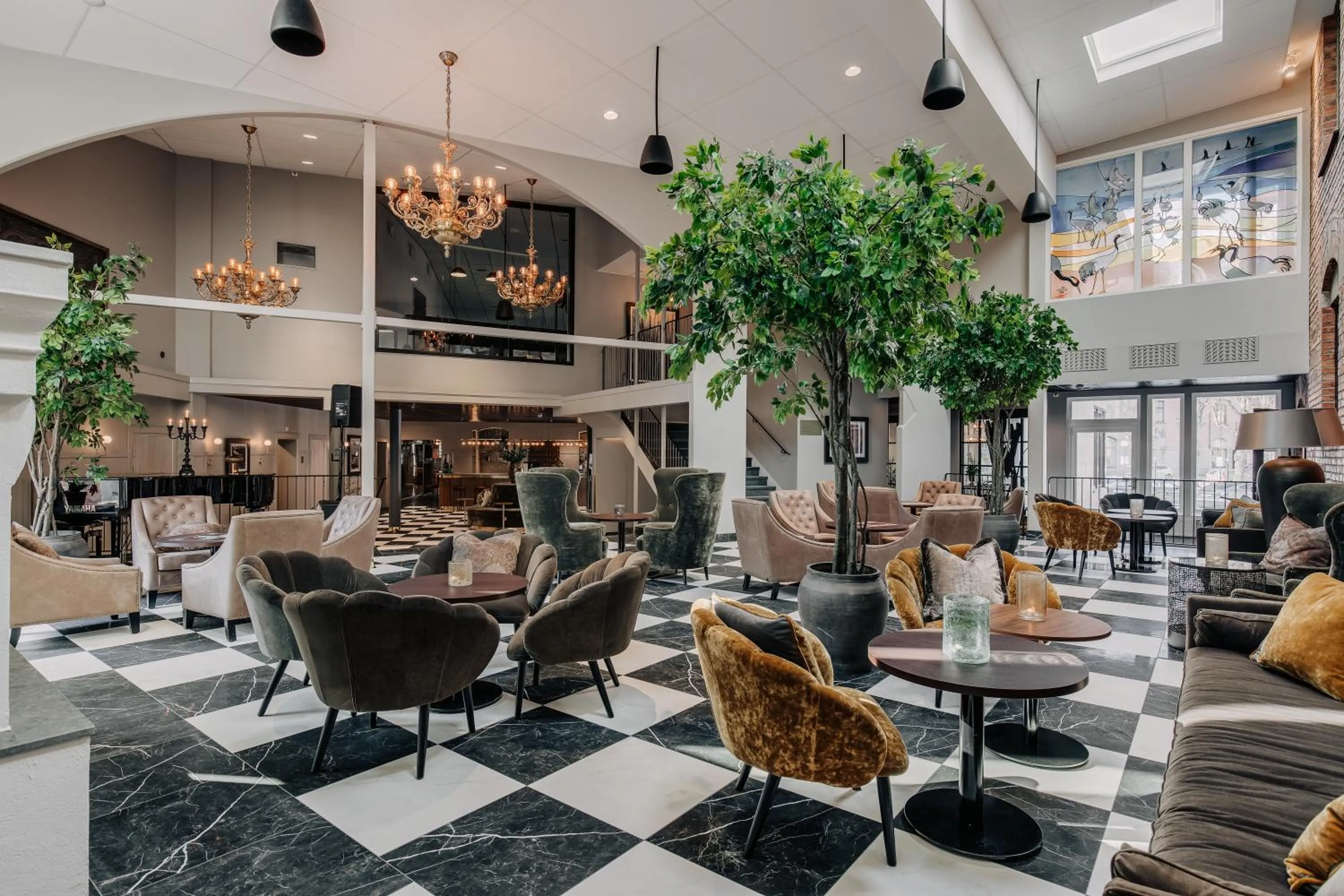 Lobby or reception in Skara Stadshotell