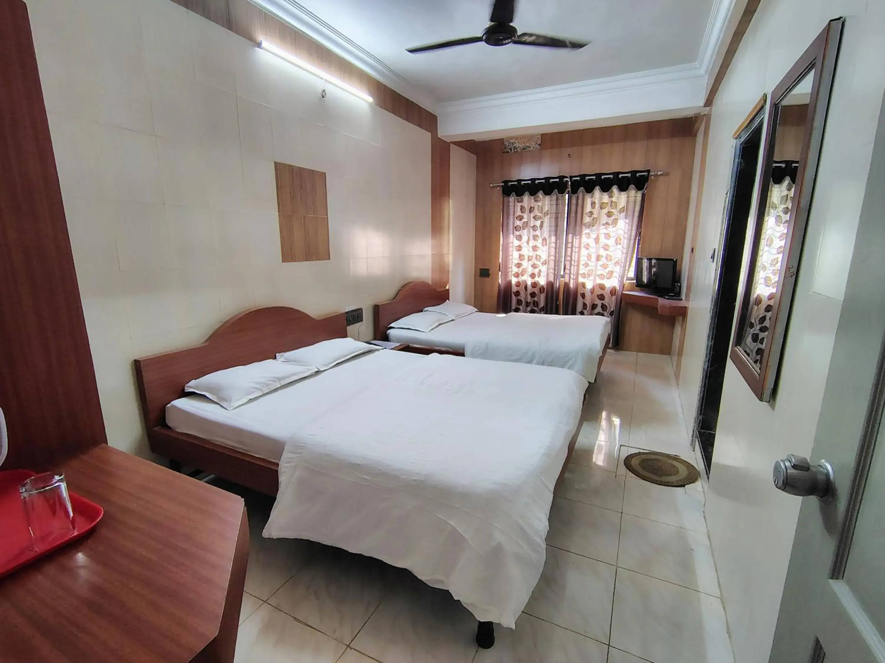 Bed in Hotel Dhruv Palace Bed in Hotel Dhruv Palace