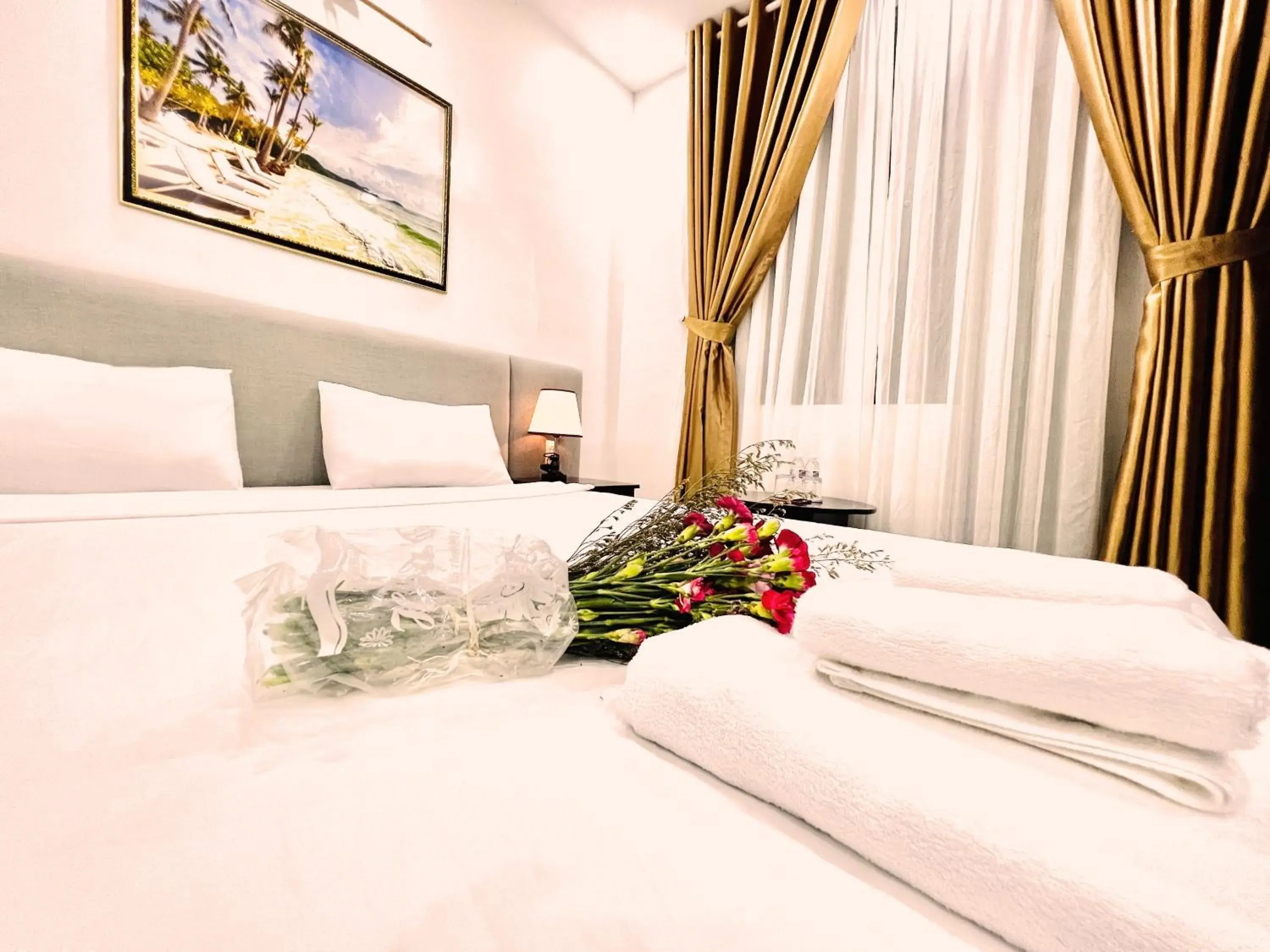 Bed in Dương Đông Hotel Bed in Dương Đông Hotel