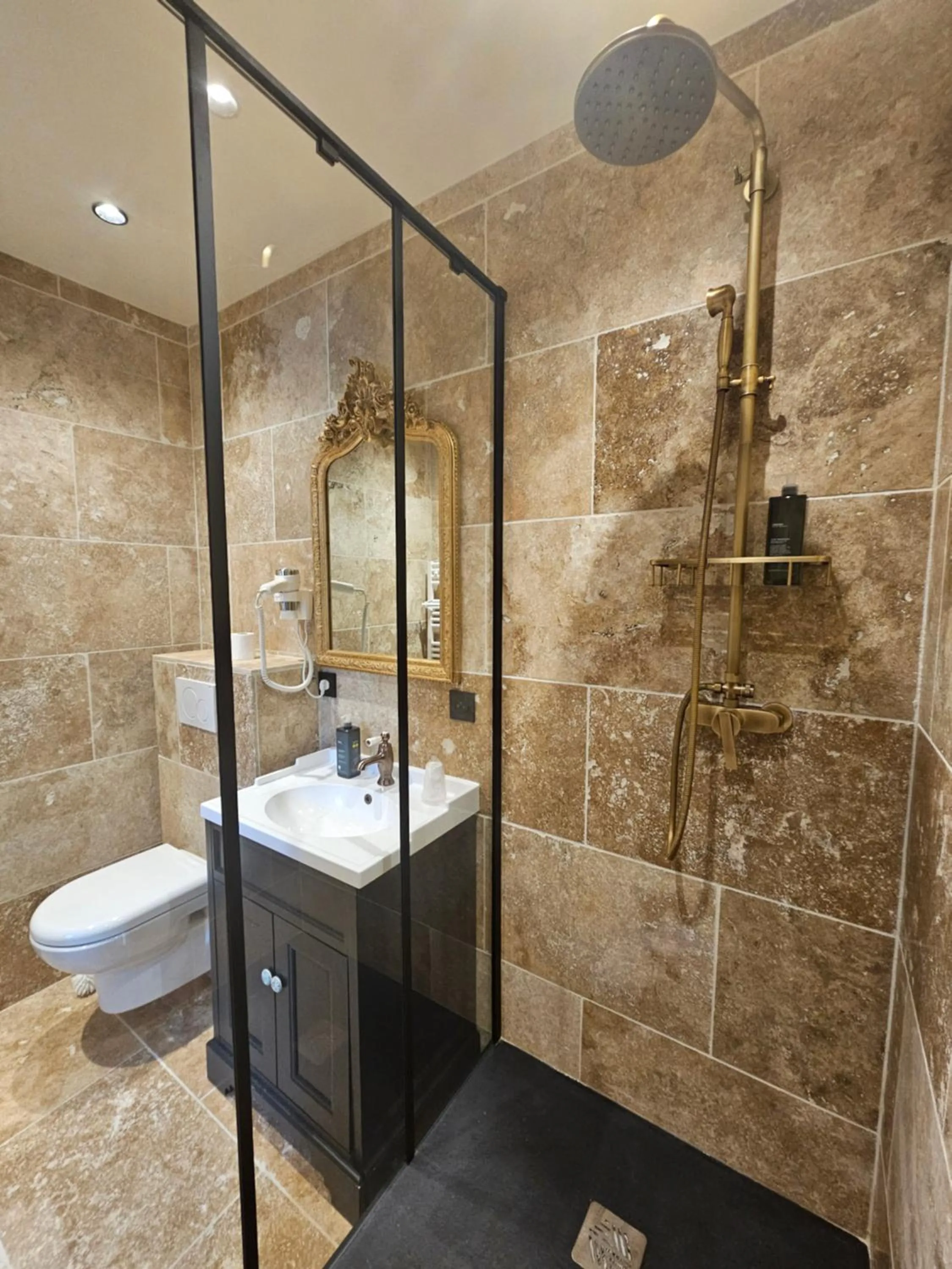 Toilet in Hôtel Restaurant "La Petite Auberge"