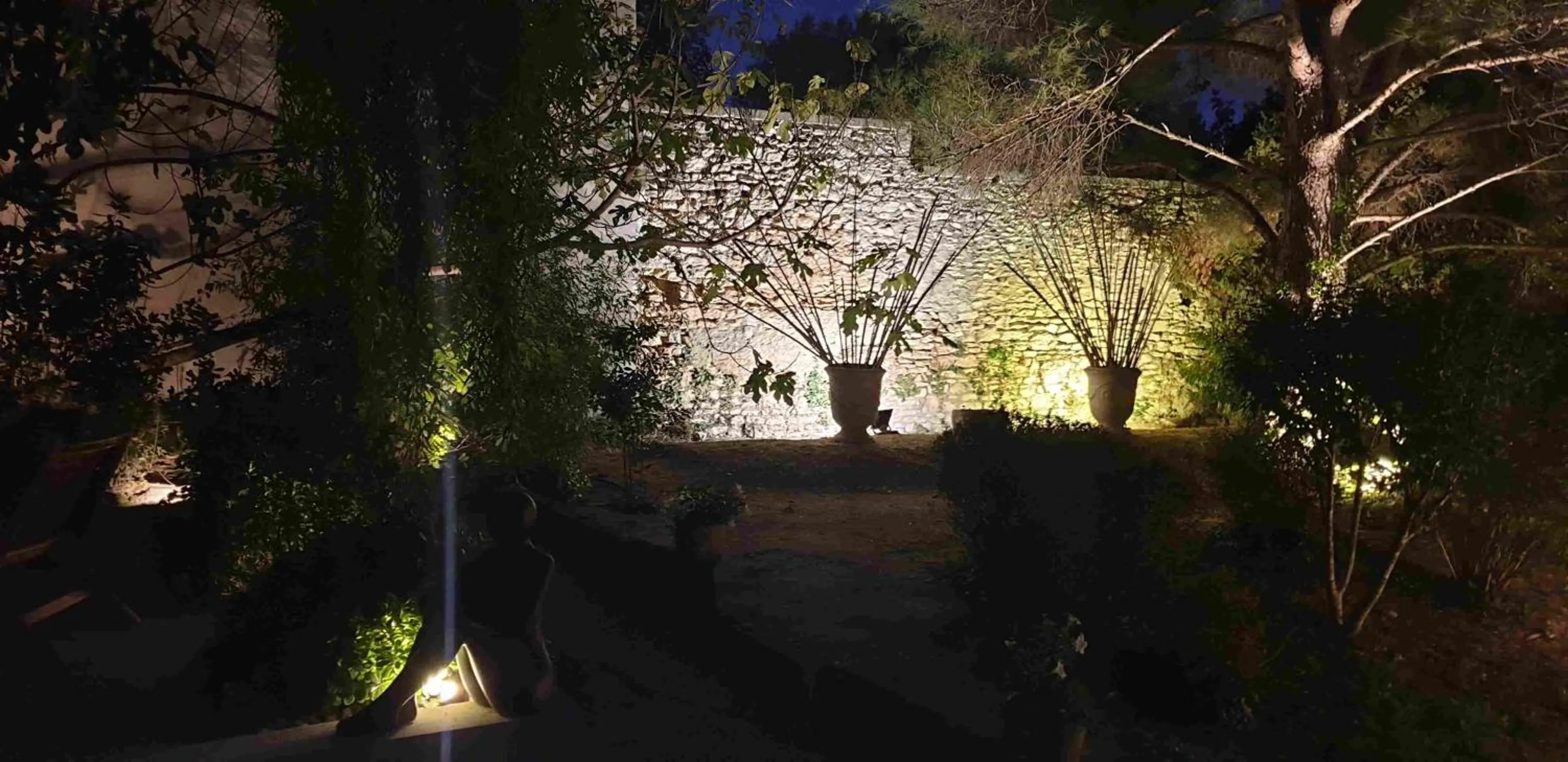 Garden in Hôtel l'Amandière