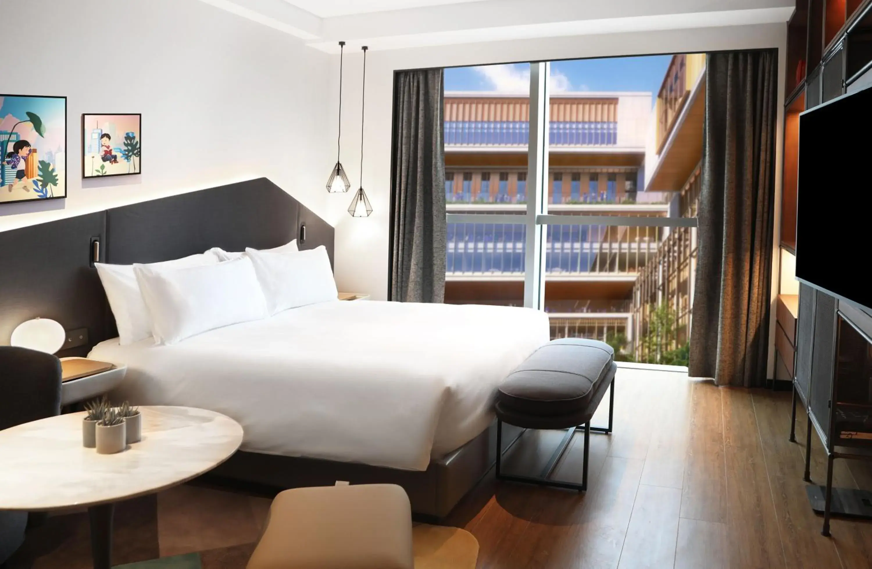 Photo of the whole room, Bed in Artyzen Habitat Qiantan Shanghai Photo of the whole room, Bed in Artyzen Habitat Qiantan Shanghai