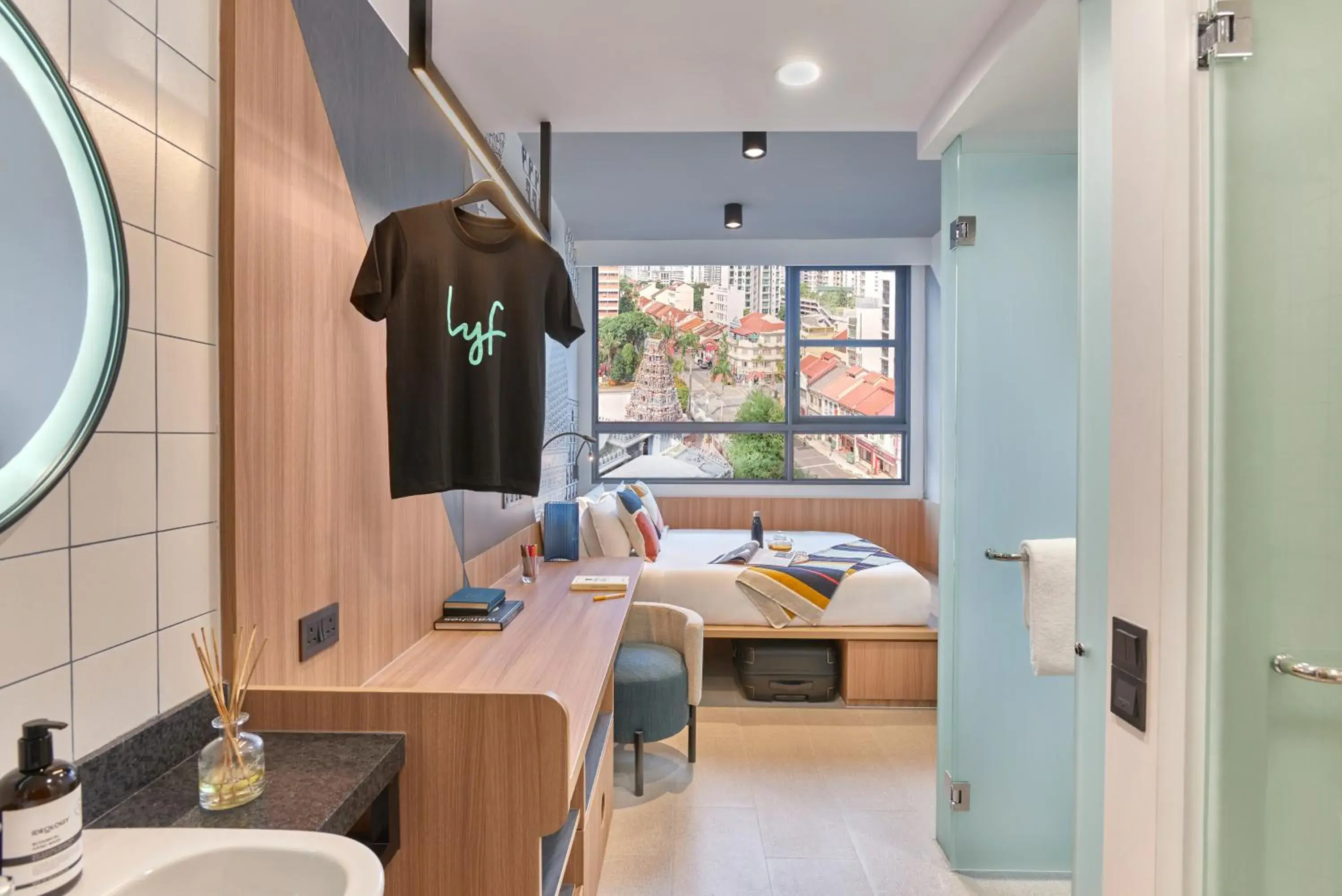 Bedroom, Bed in lyf Farrer Park Singapore Bedroom, Bed in lyf Farrer Park Singapore