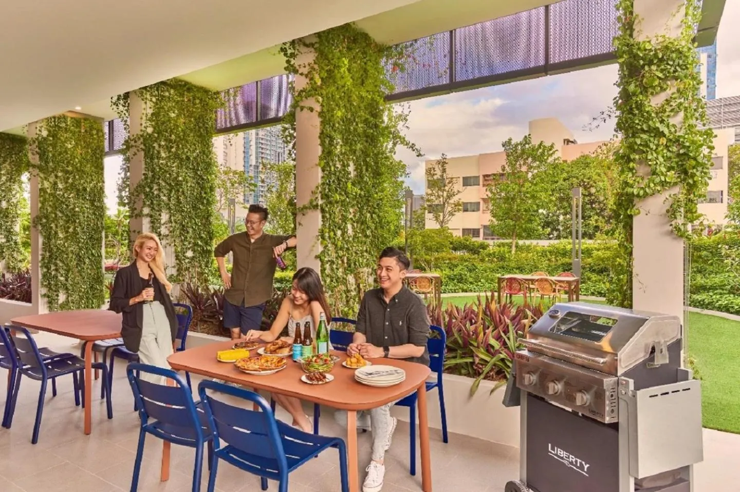 BBQ facilities in lyf Farrer Park Singapore