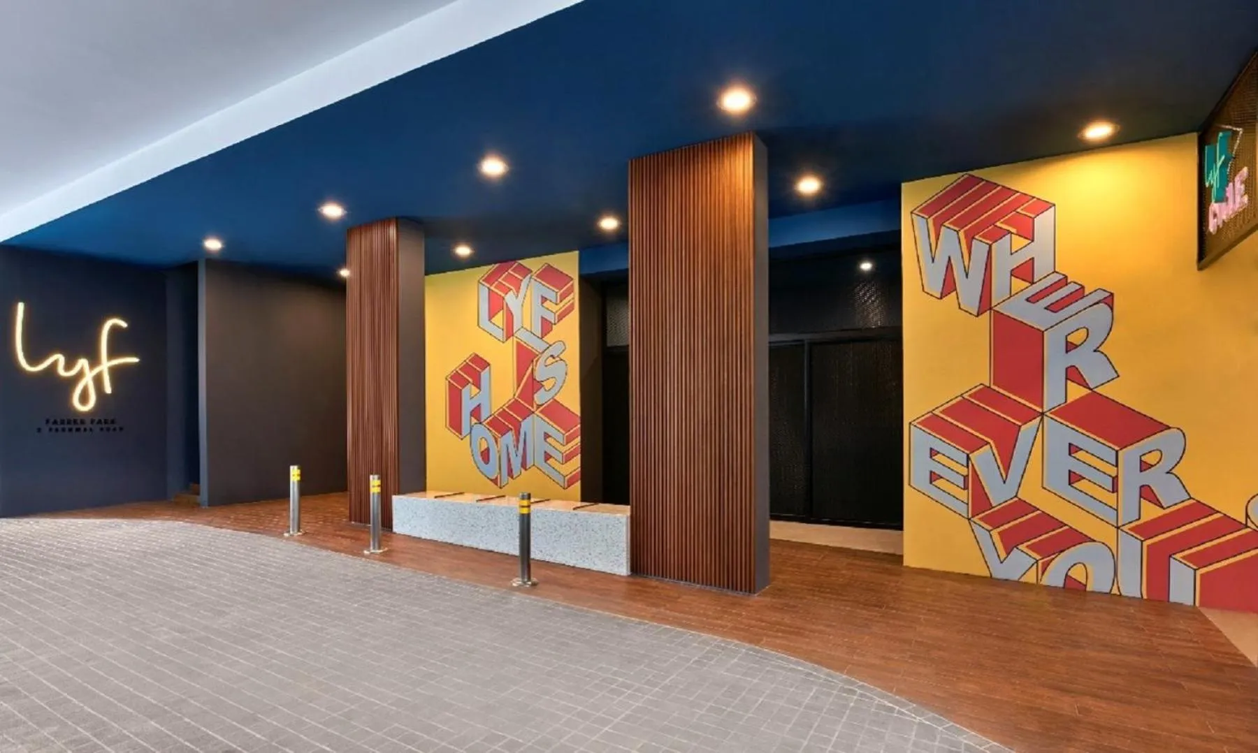 Facade/entrance in lyf Farrer Park Singapore