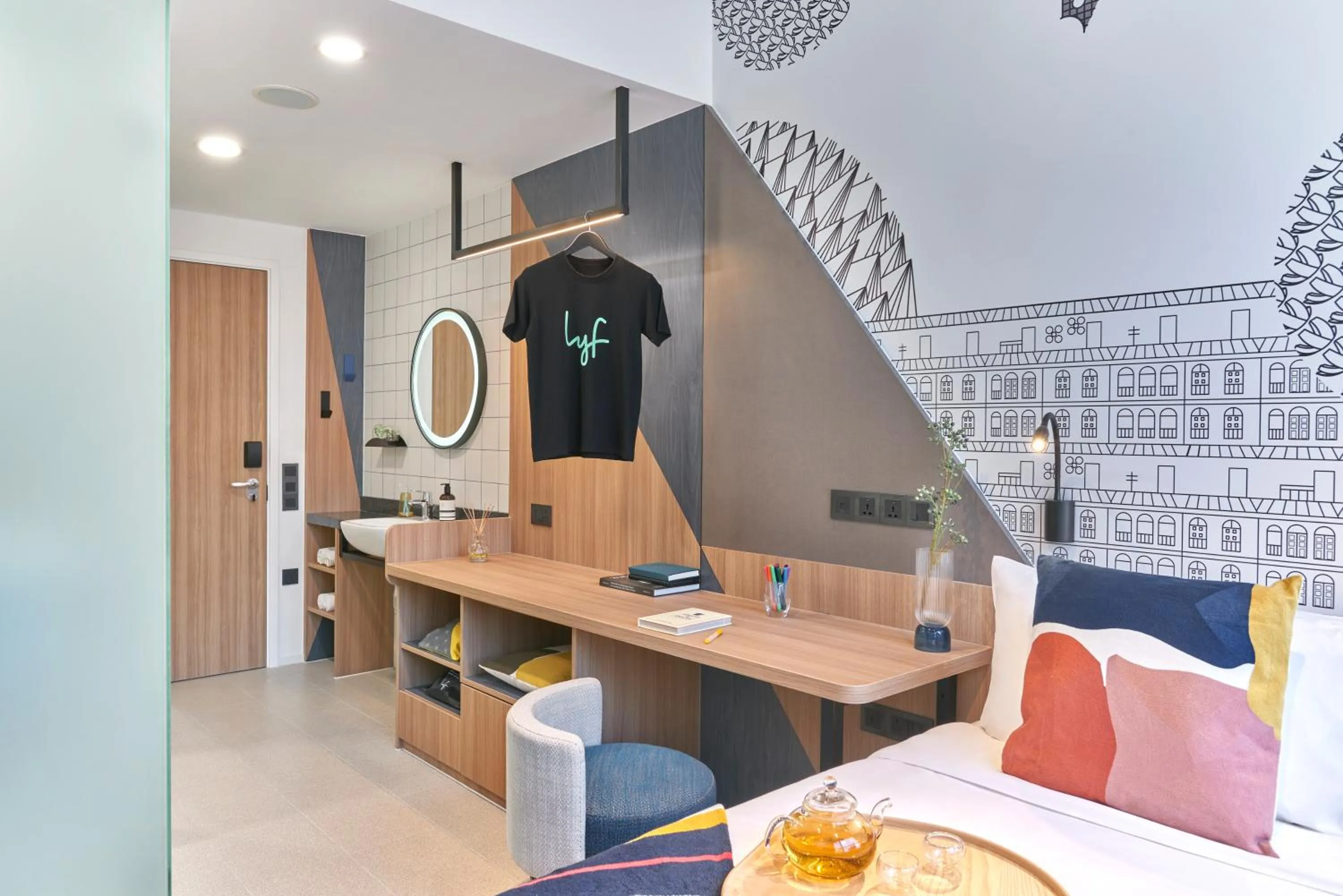 Bedroom in lyf Farrer Park Singapore