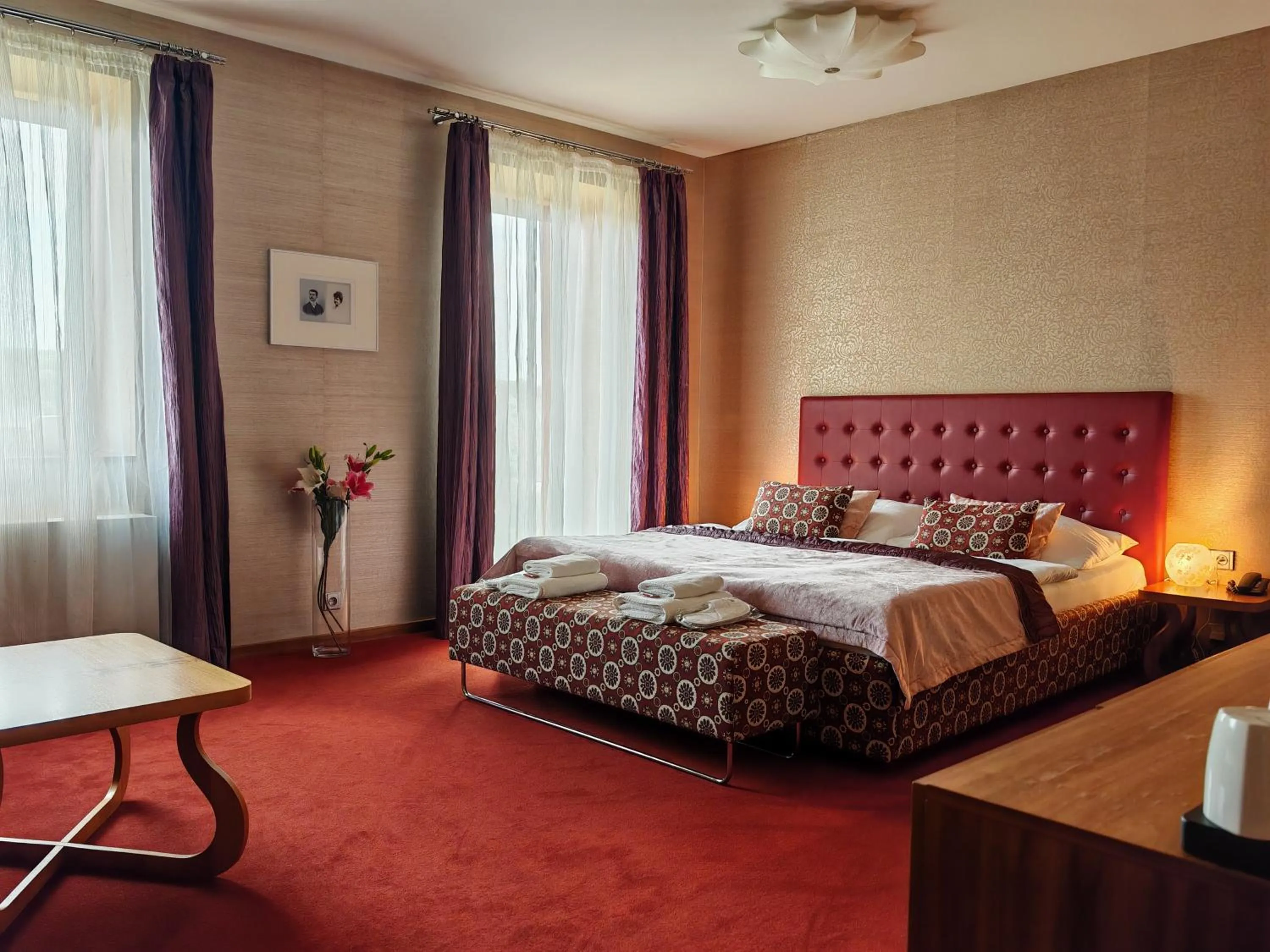 Bed in Hotel Rajská zahrada