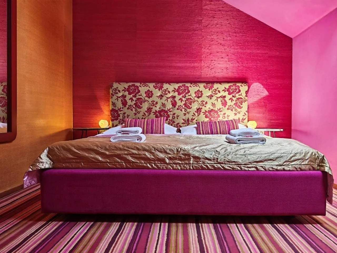 Bed in Hotel Rajská zahrada