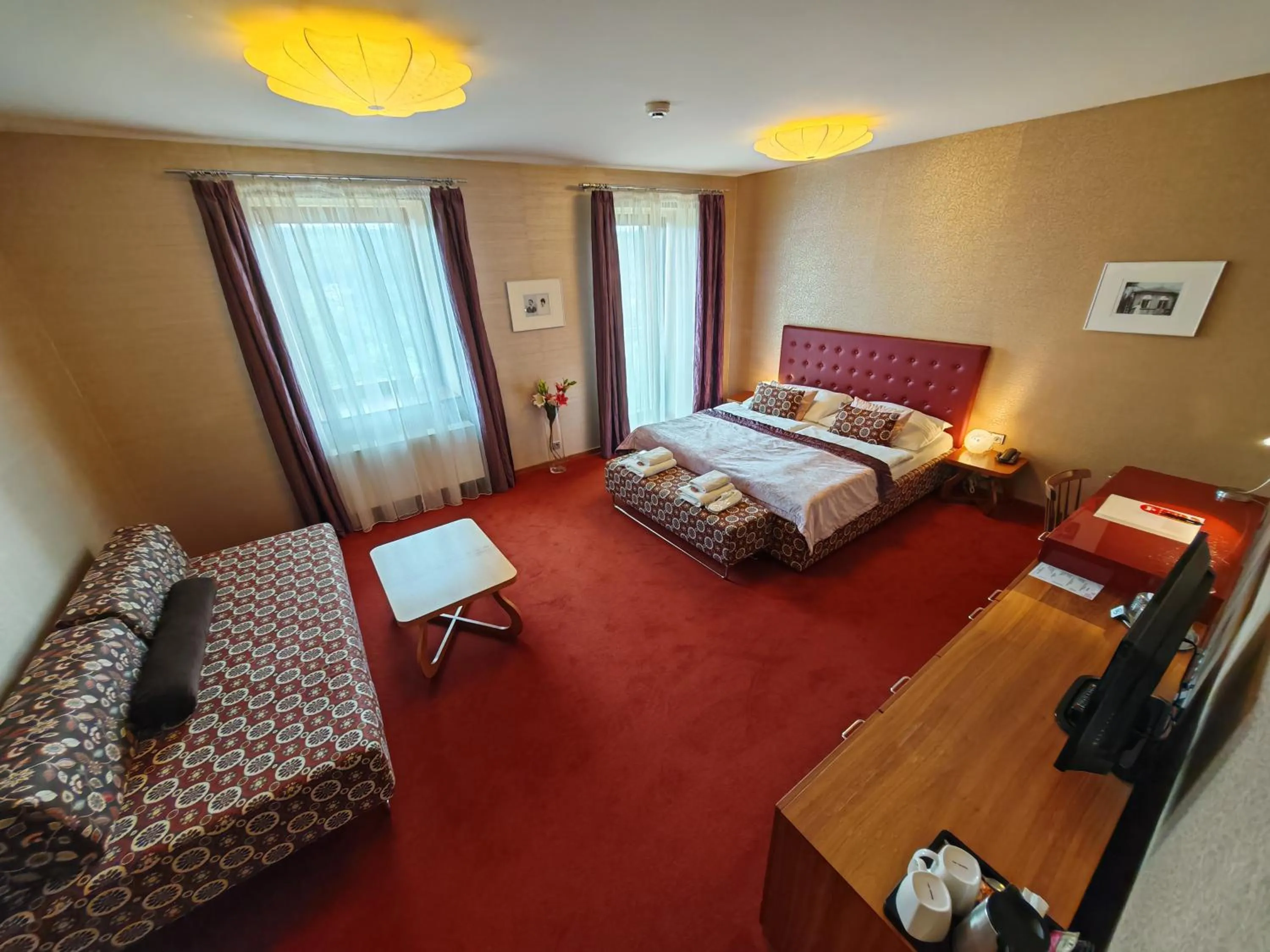 Bed in Hotel Rajská zahrada