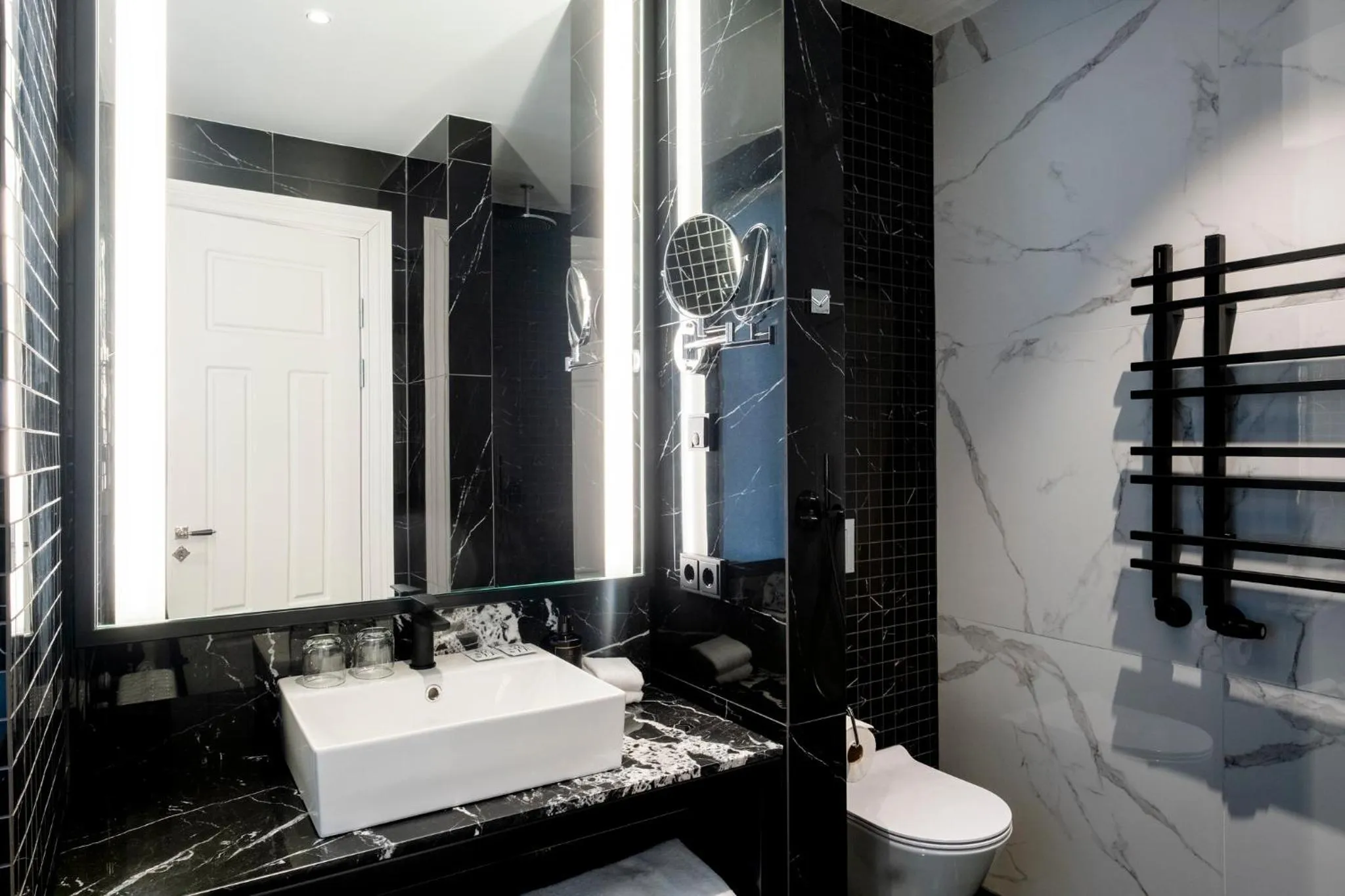 Bathroom in Hotel Reykjavík Saga