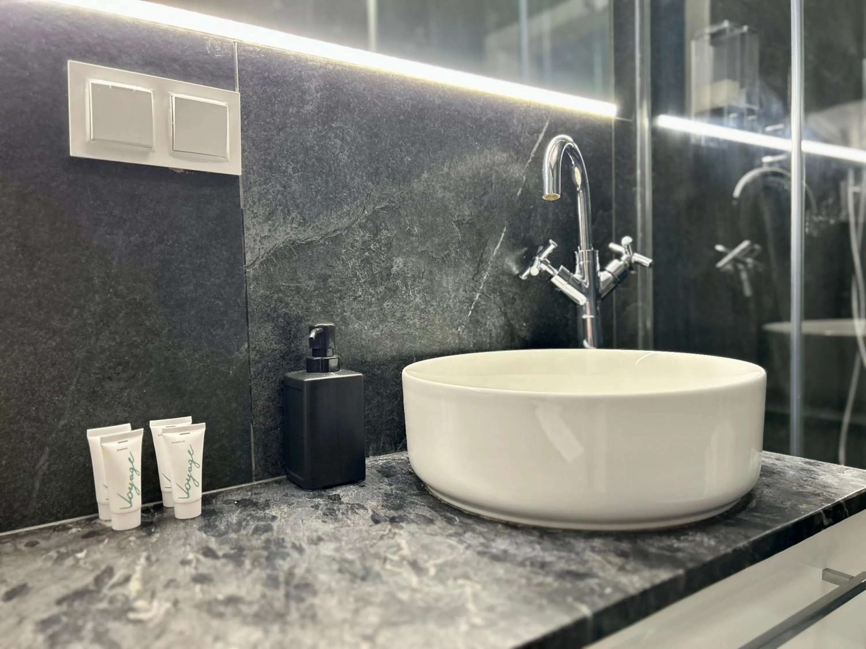 Shower in Baltic Gdańsk OLD TOWN by St Mary s Church