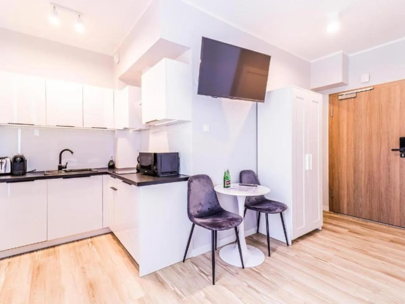 Spring in Baltic Gdańsk Old Town by St Mary's Church