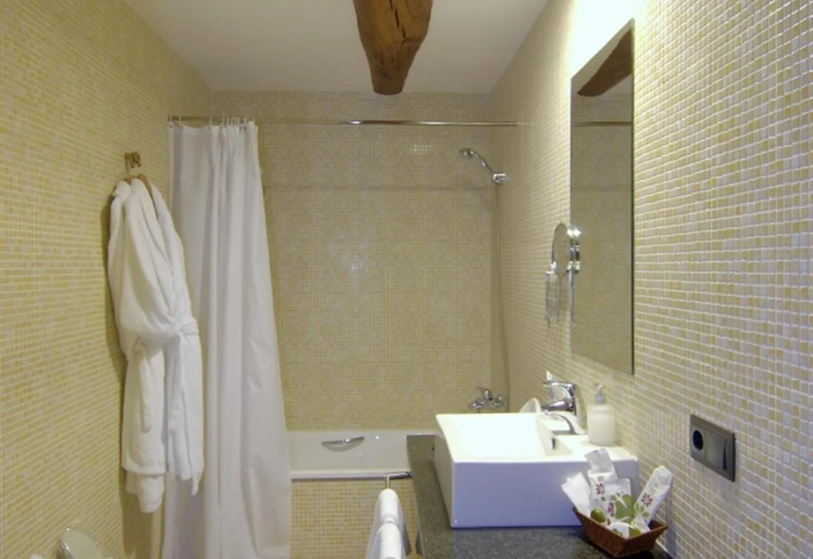 Bathroom in luxury stone villa