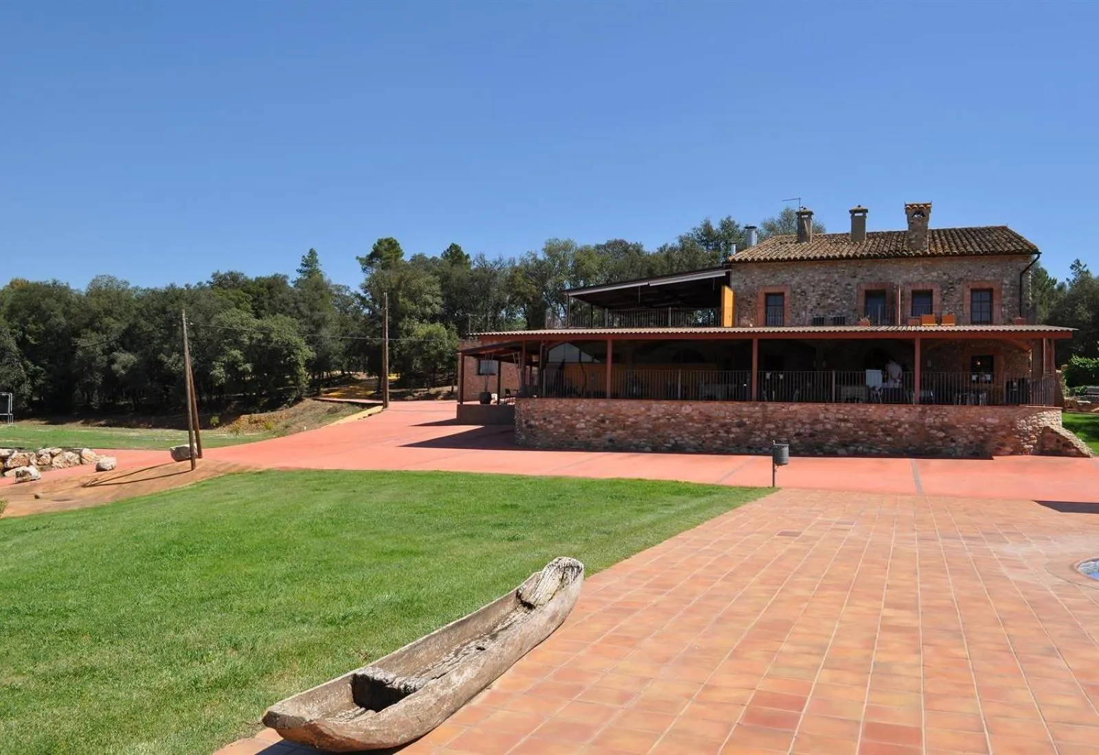 Property building in luxury stone villa