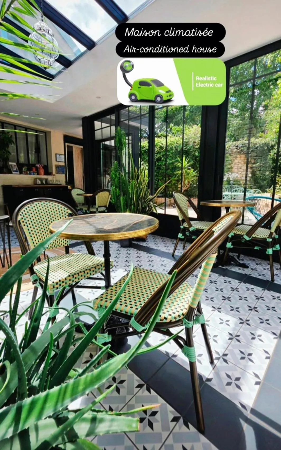 Patio in Les Glycines de Monchy- Chambres d'hôtes