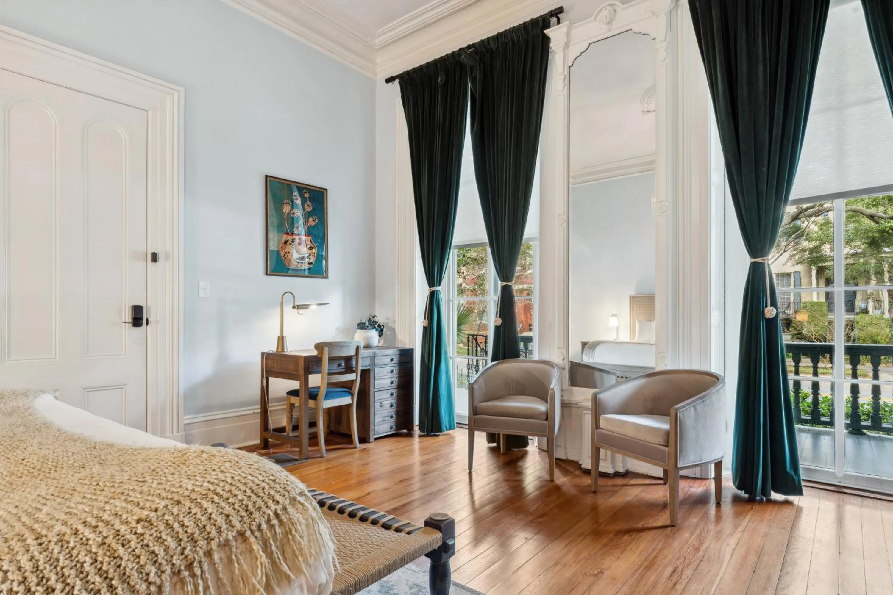 Seating area, Bed in Bellwether House