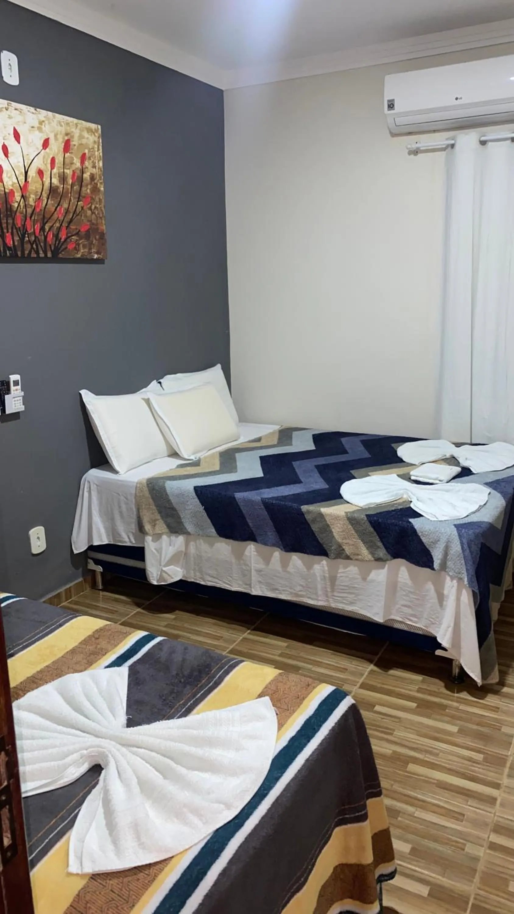 Bed in Pousada Ramalio