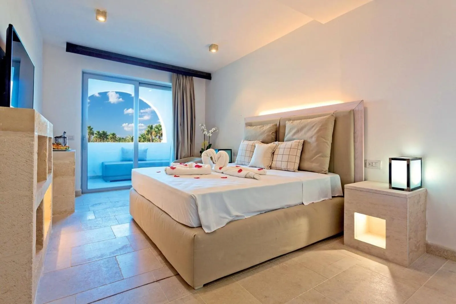 Bed in HOTEL BARONE DI MARE