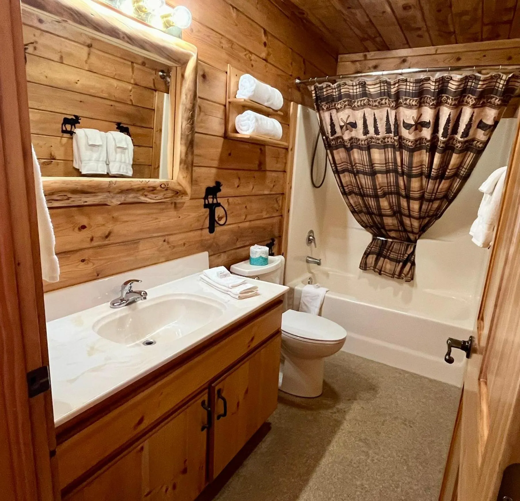 Shower in Badlands Frontier Cabins