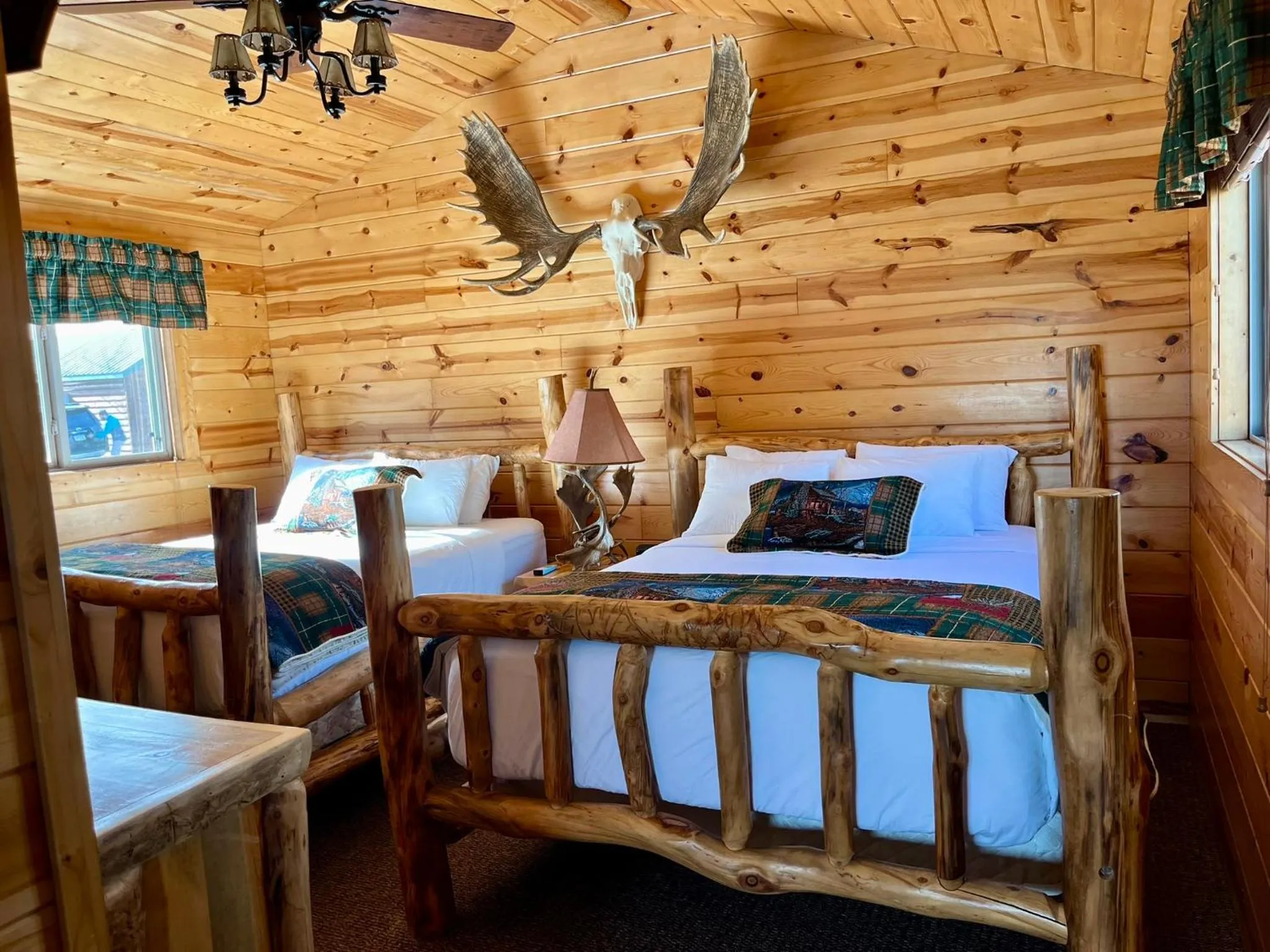 Bed in Badlands Frontier Cabins