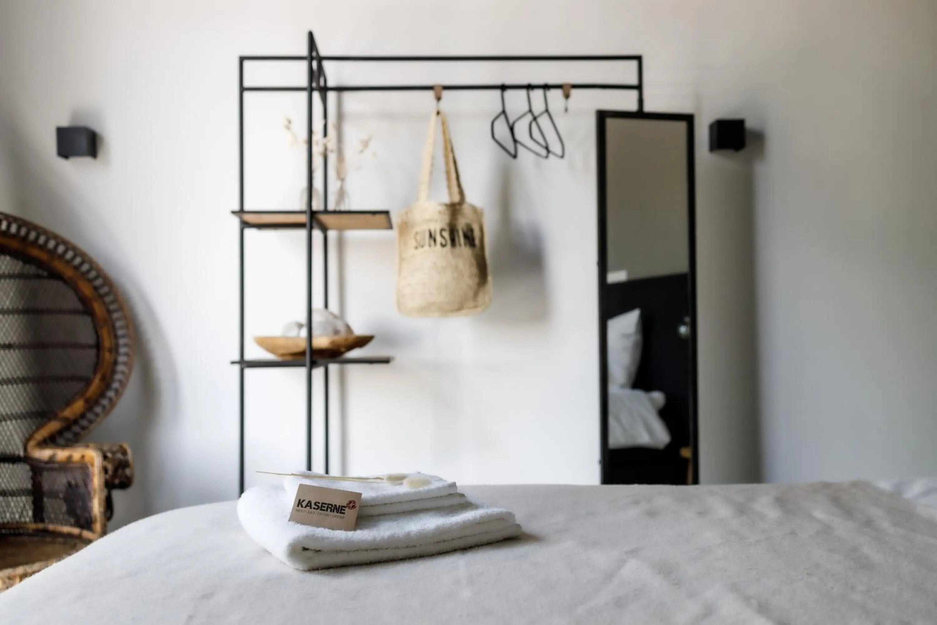 towels, Bed in KASerne Boutique Hotel