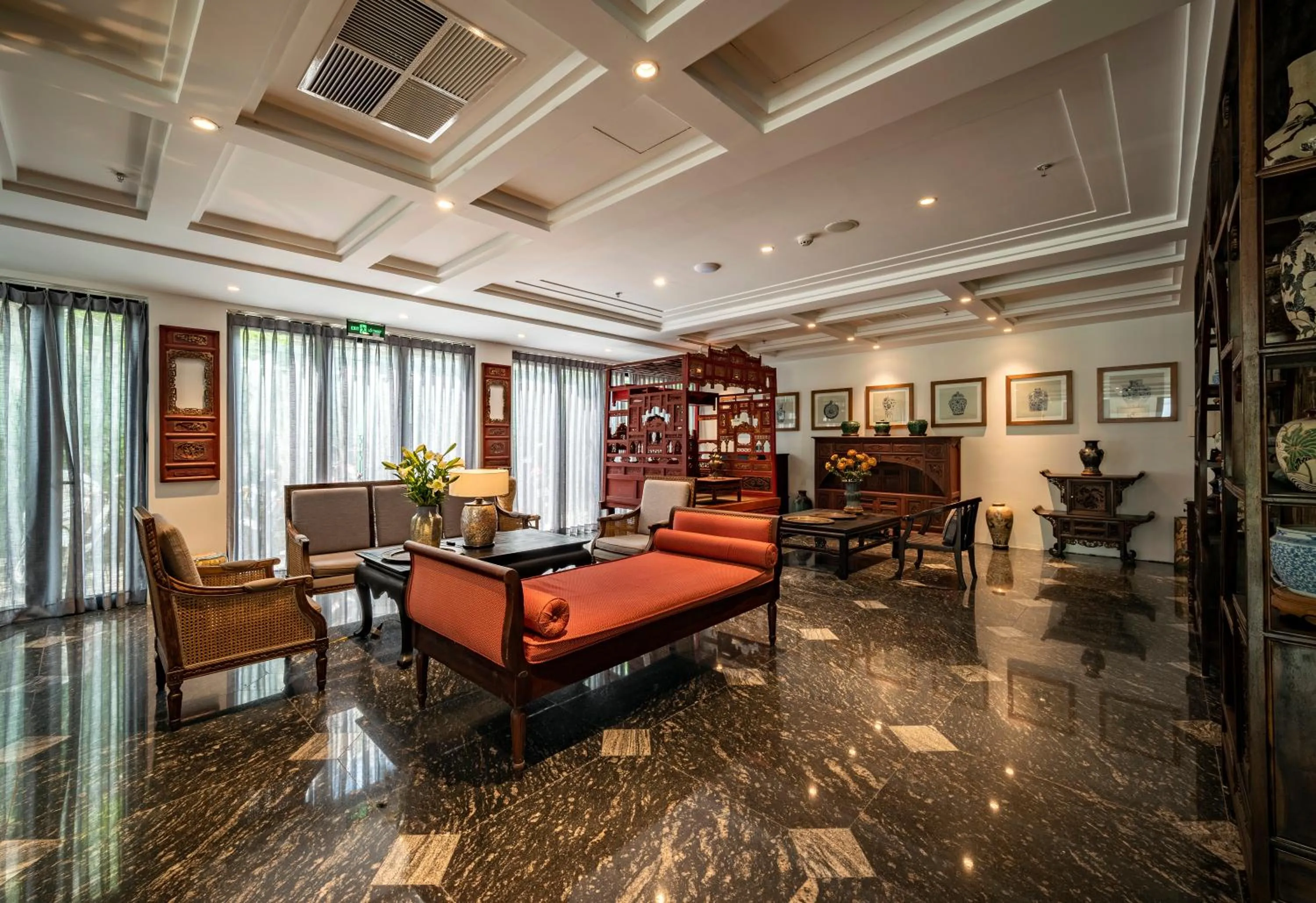 Lobby or reception in Amanaki Thao Dien