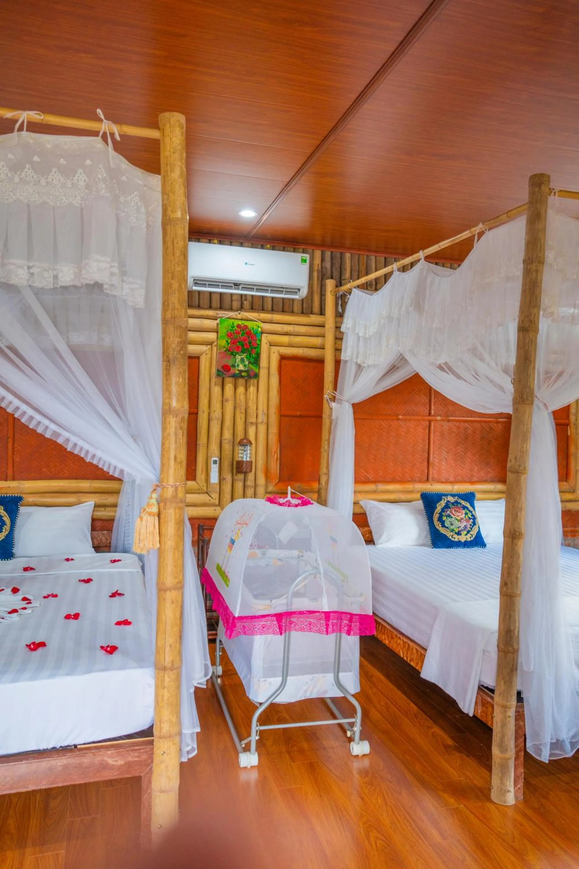 Bed in Lotus Field Homestay