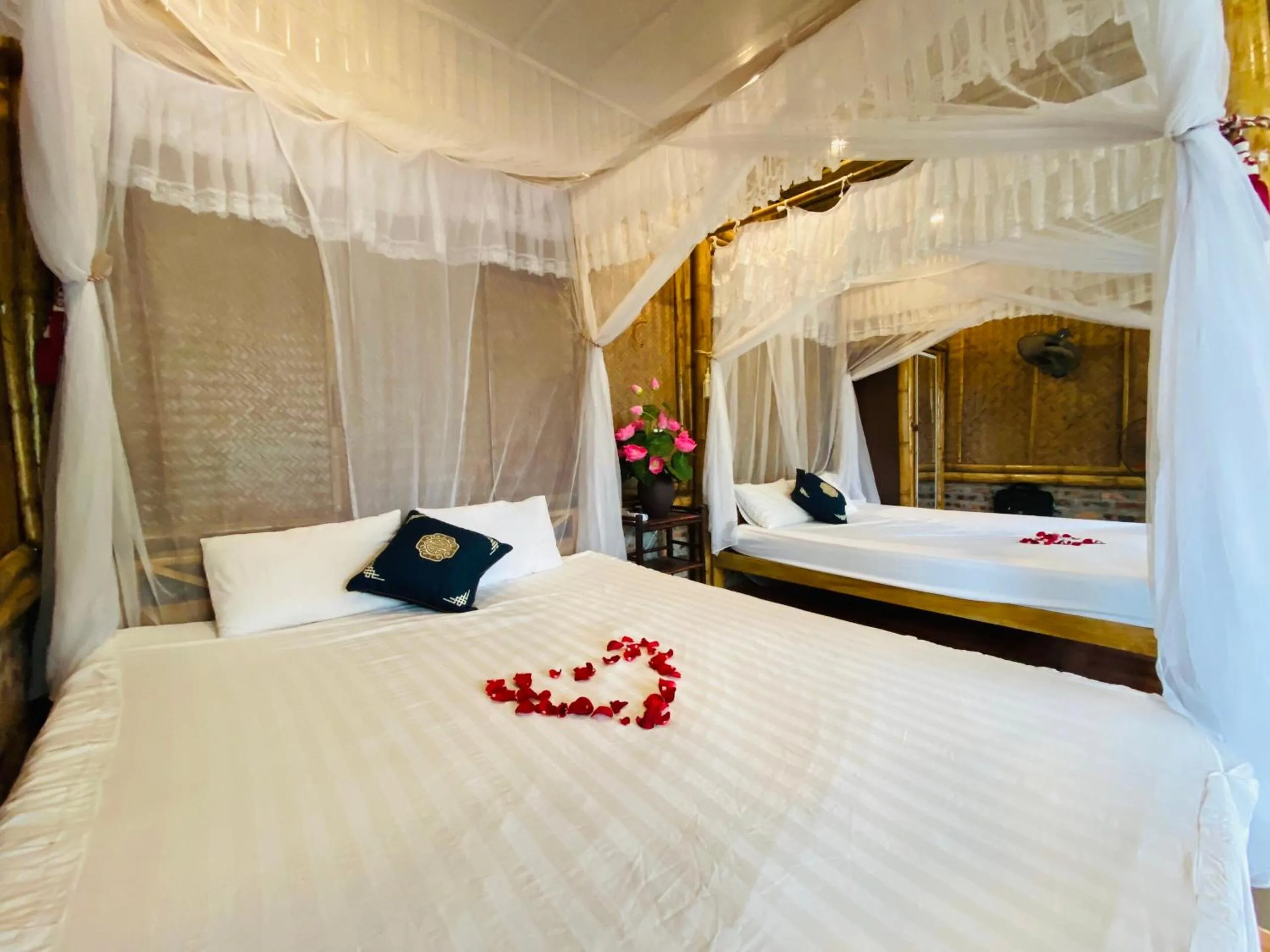 Bed in Lotus Field Homestay