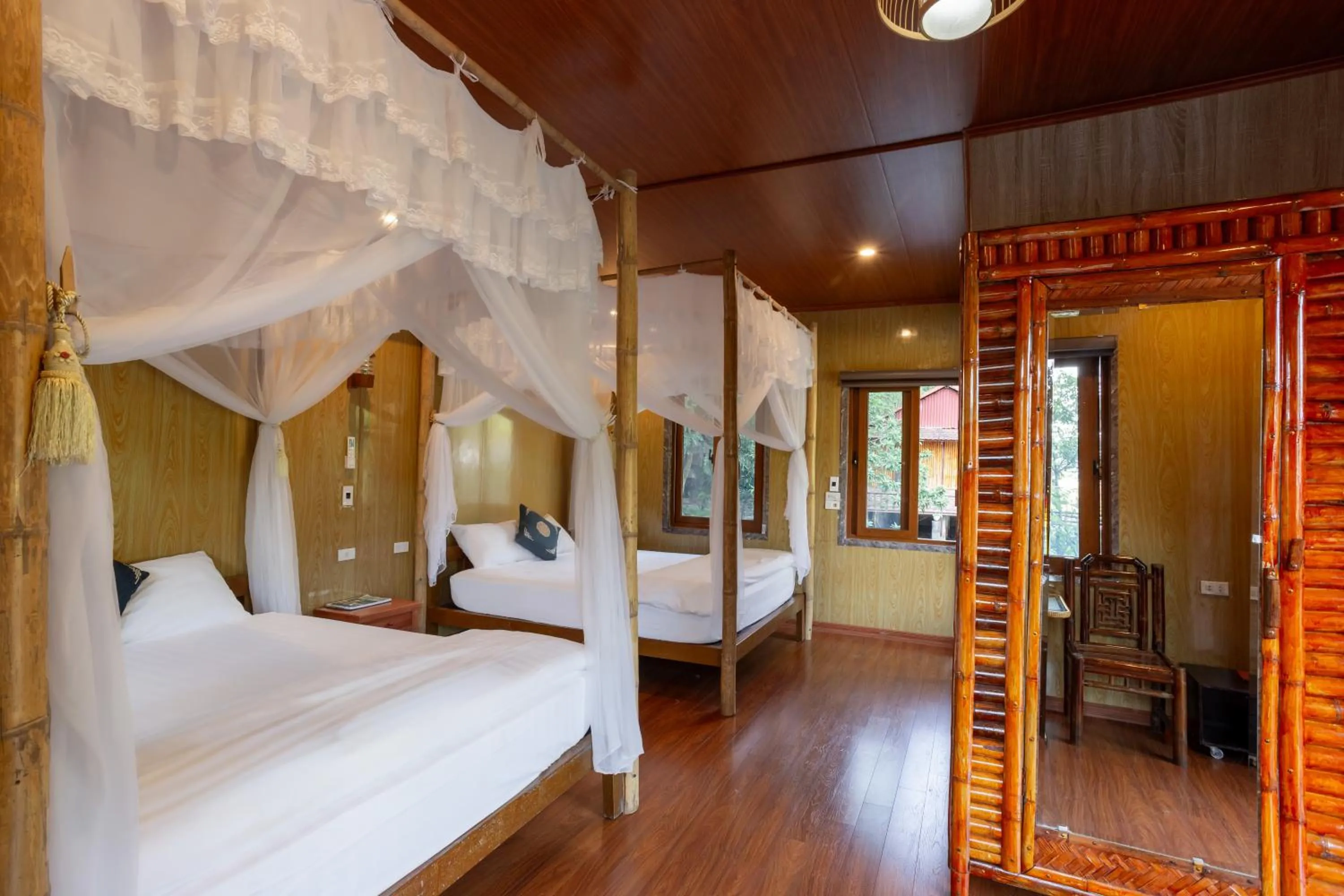 Bed in Lotus Field Homestay