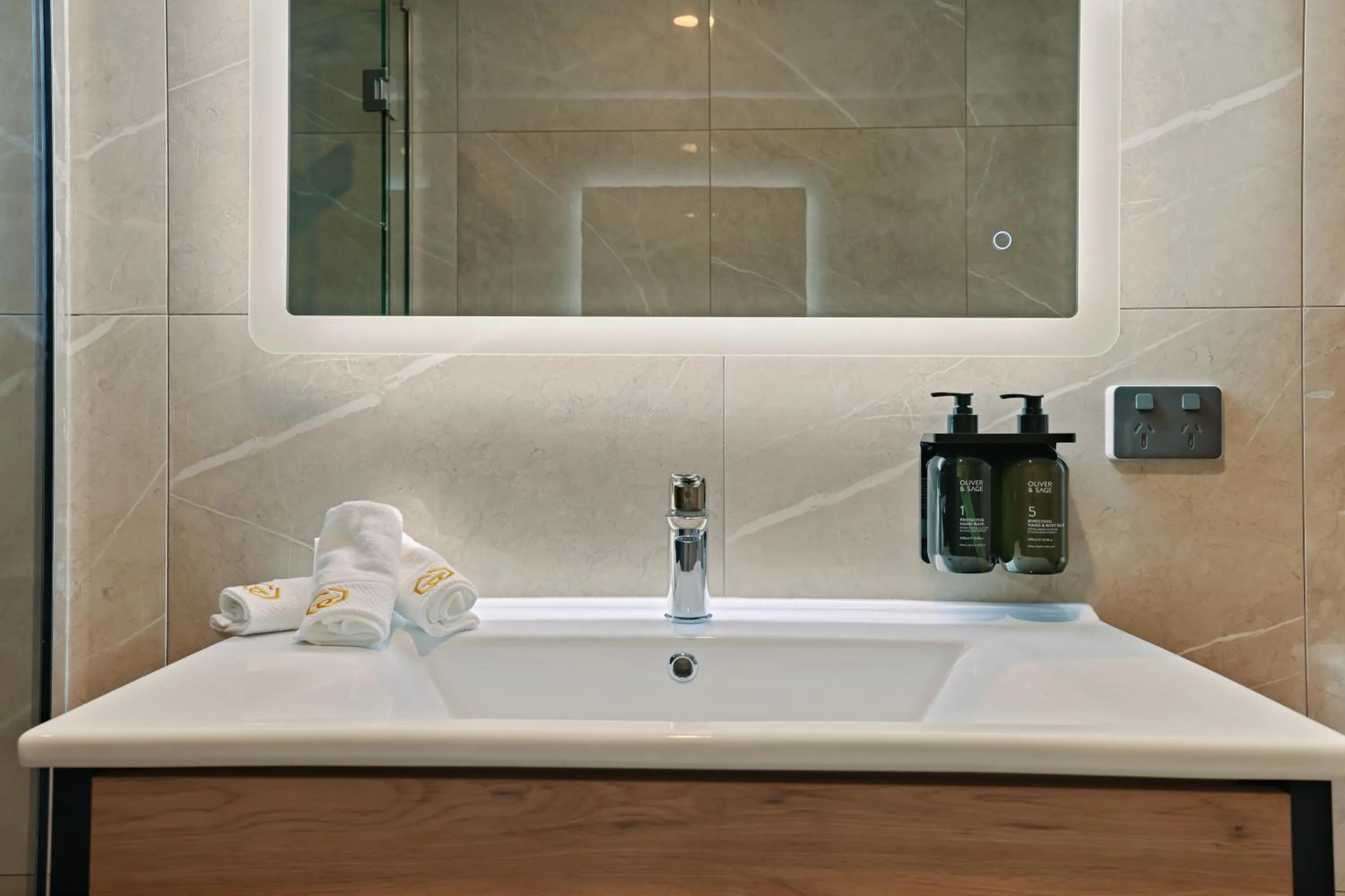 Bathroom in Golden Hotel