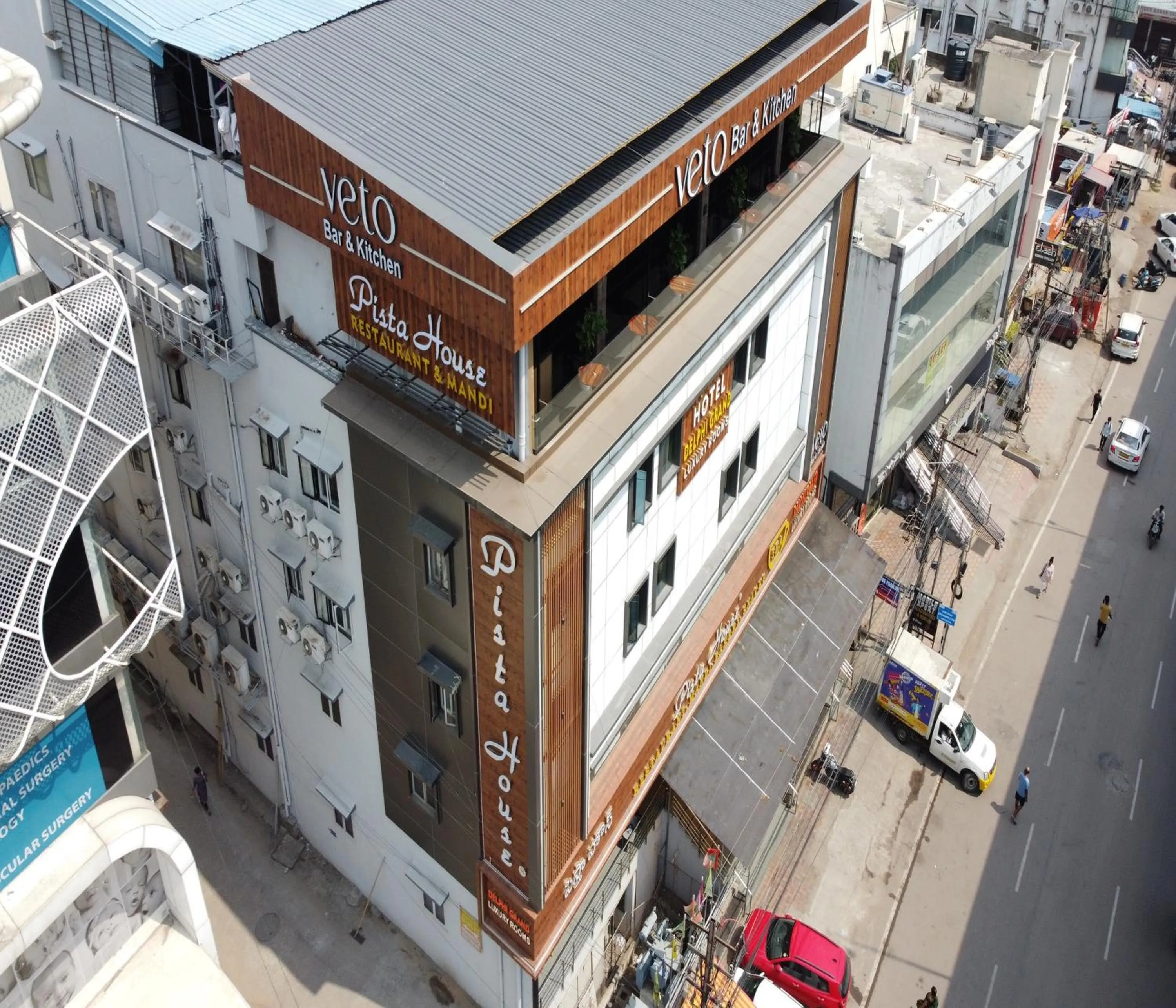 Property building in Hotel Delphi Grand Hyderabad - Hi-Tech City, Perfect for Business & Comfort