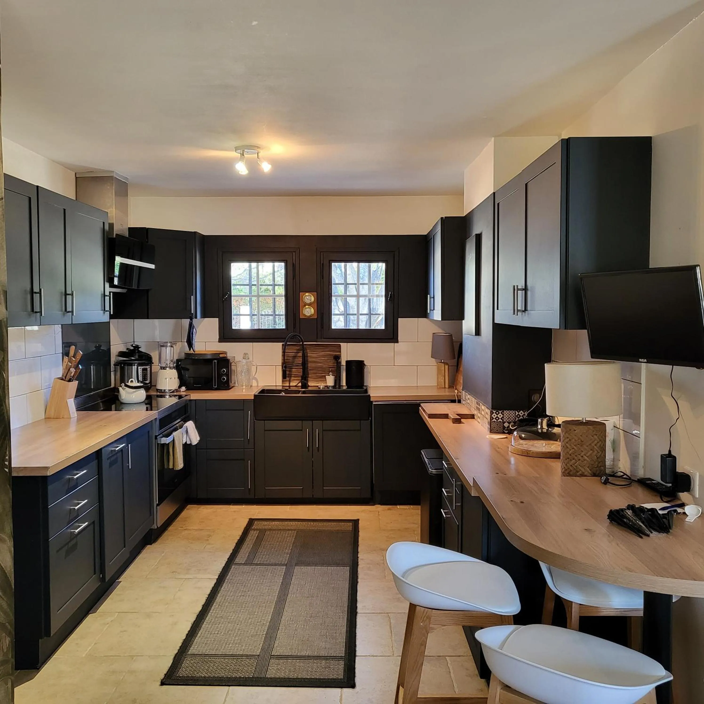 Kitchen or kitchenette in Hotel Bastide & SPA - Villa de Lourmarin