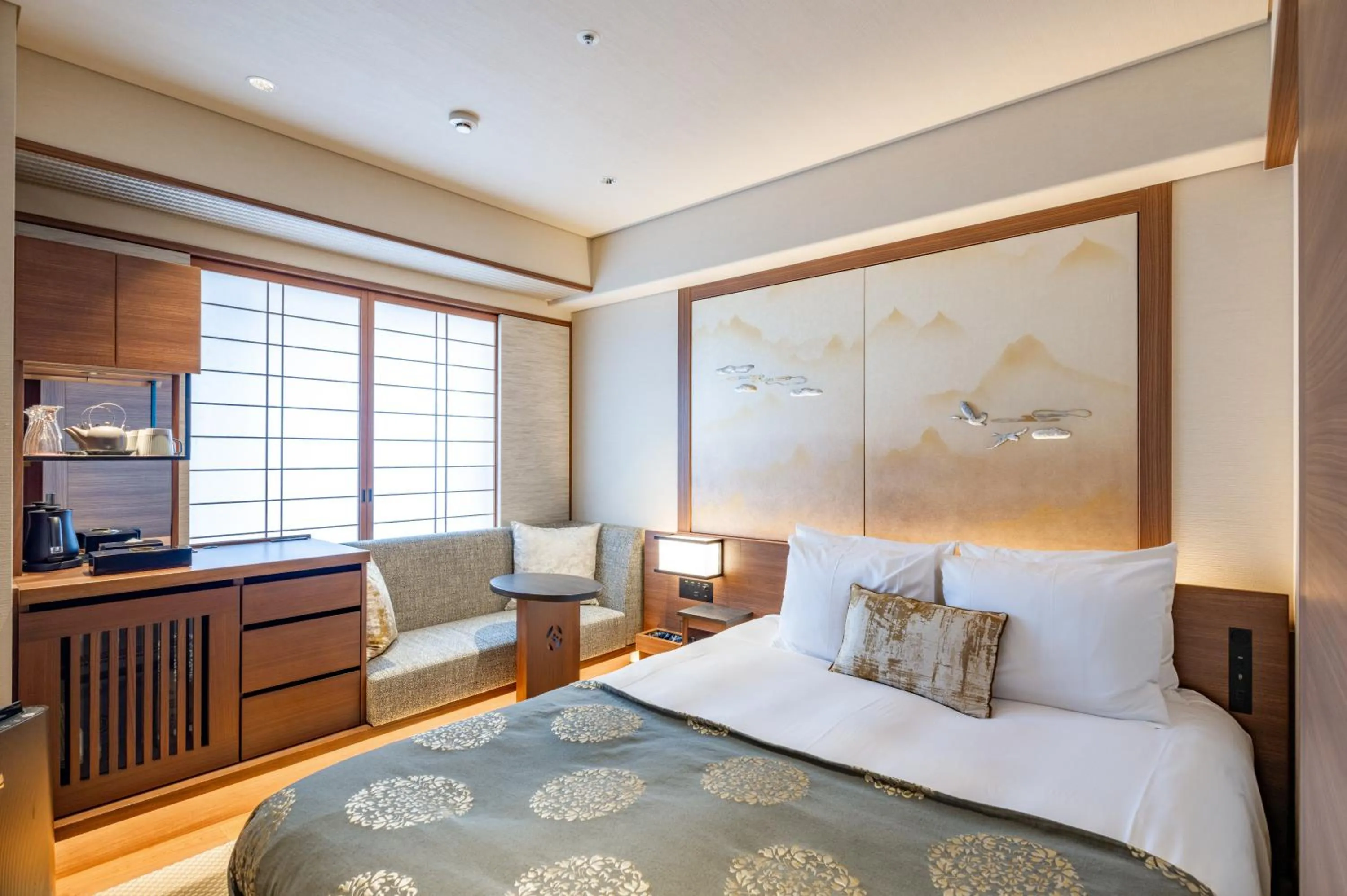 Photo of the whole room, Bed in Sora Niwa Terrace Kyoto