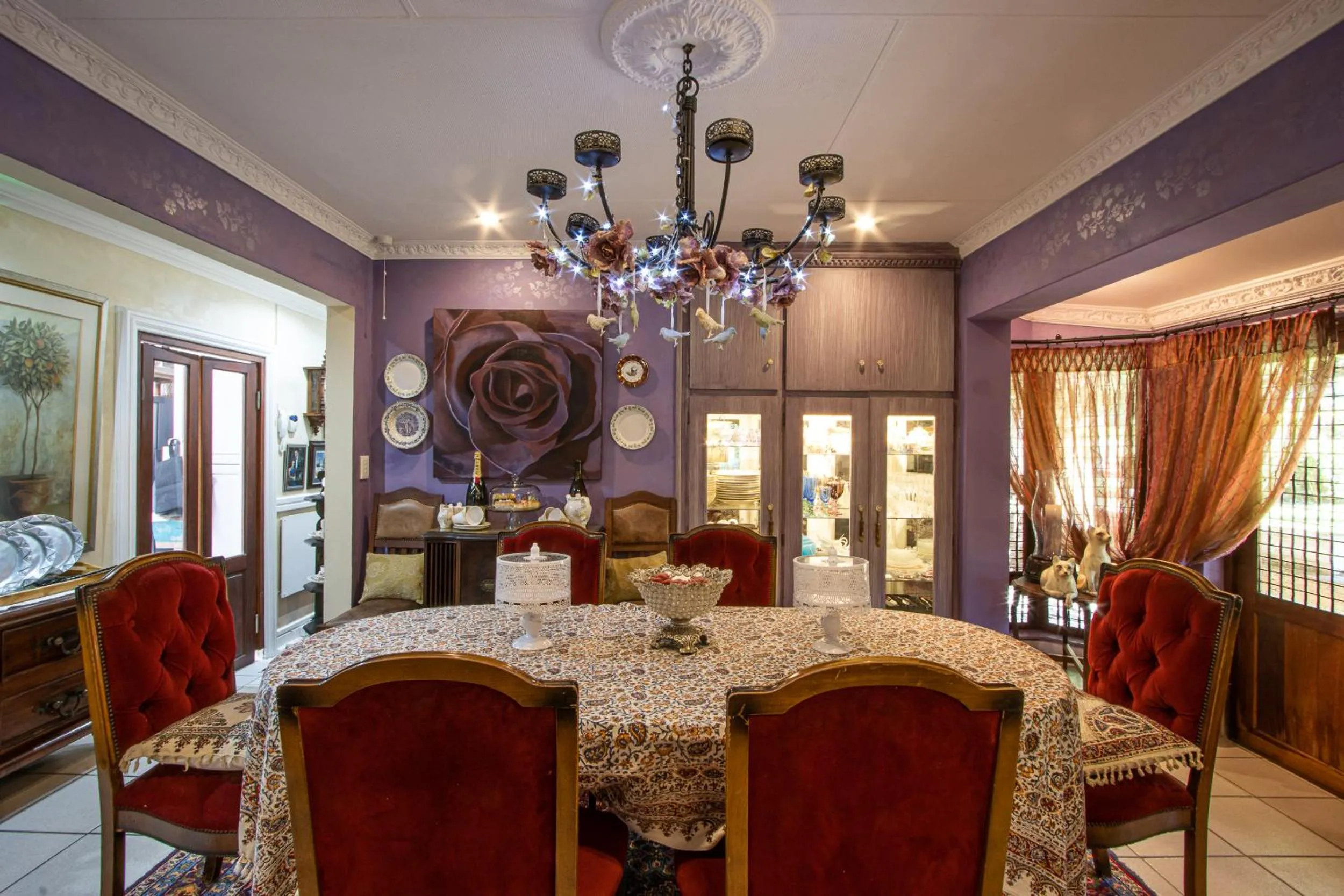 Dining area in The Tuscan Garden