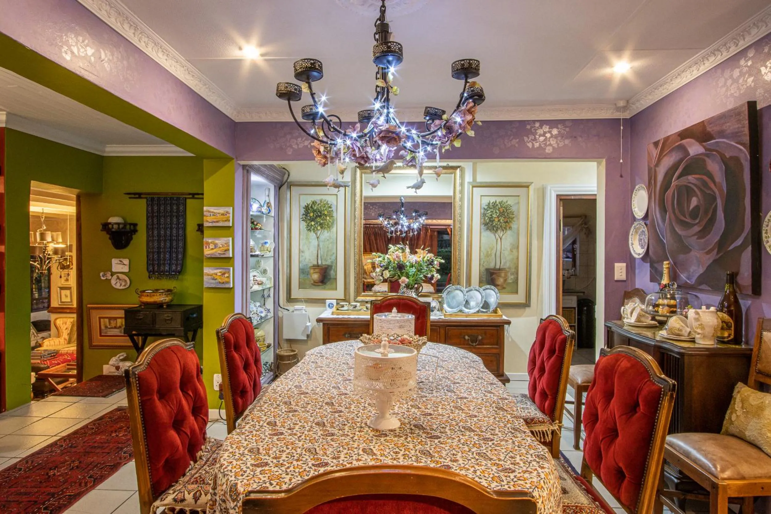 Dining area in The Tuscan Garden