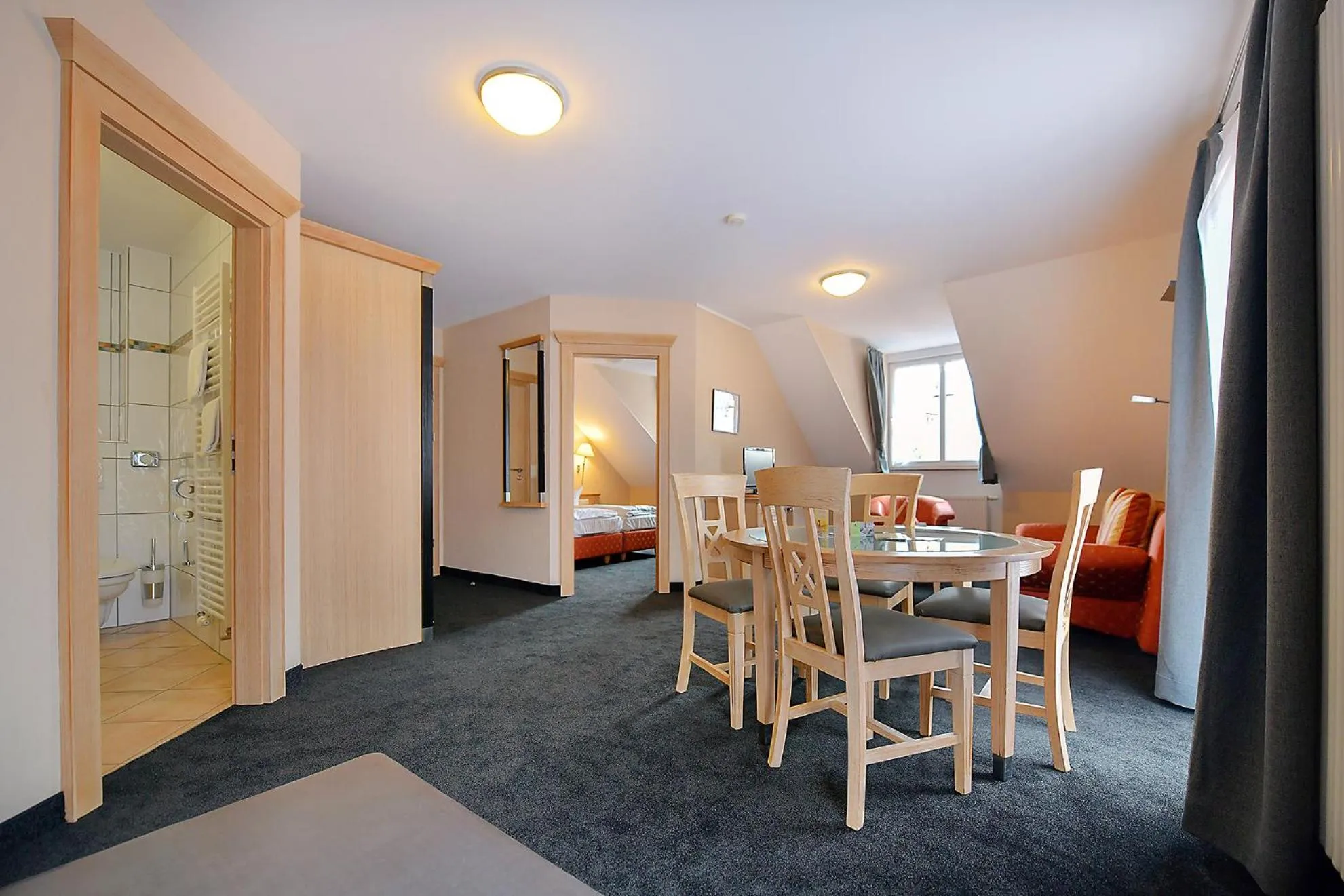 Living room, Bed in Chalet Raabe