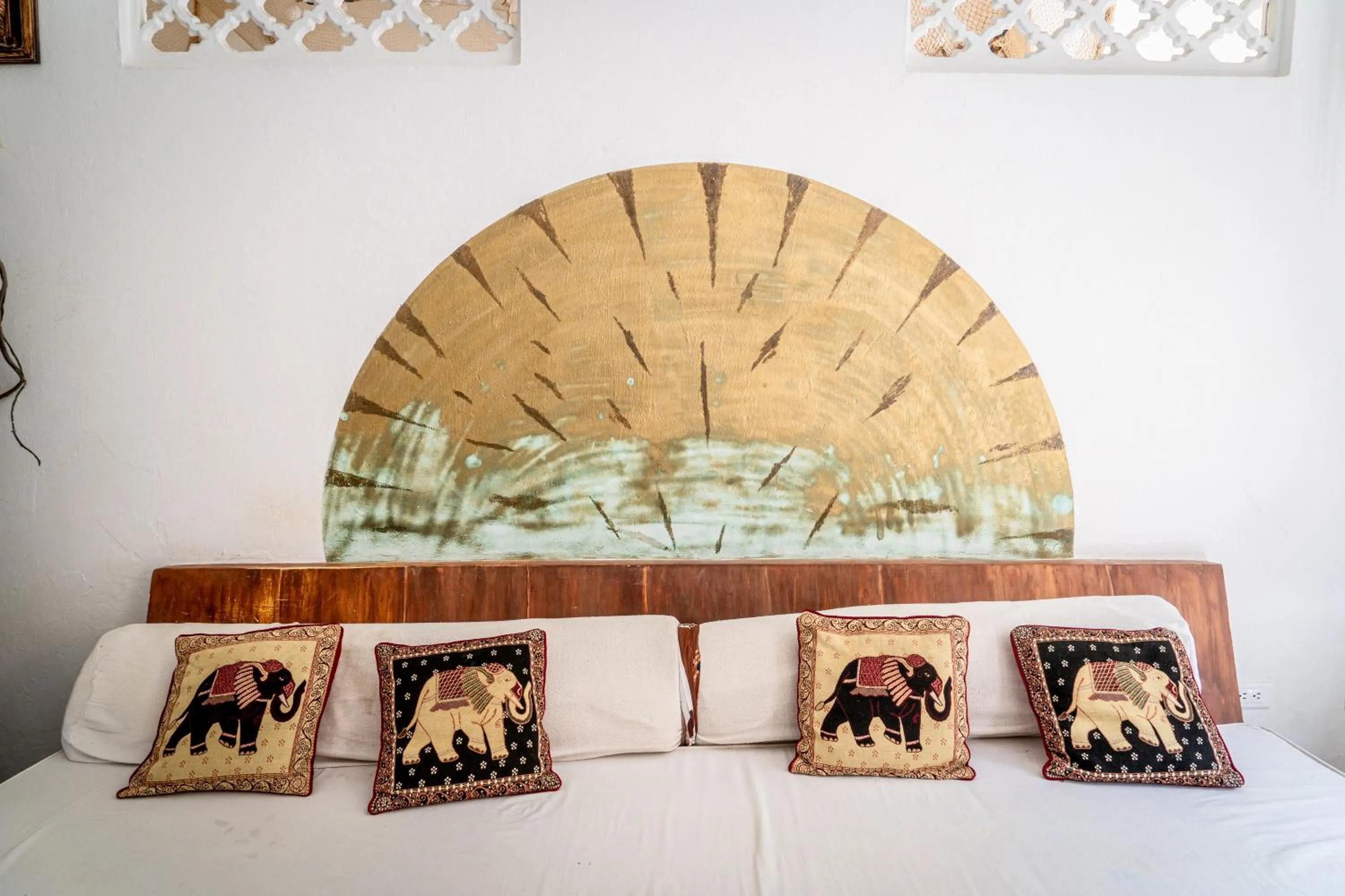 Seating area, Bed in Casa Moraira