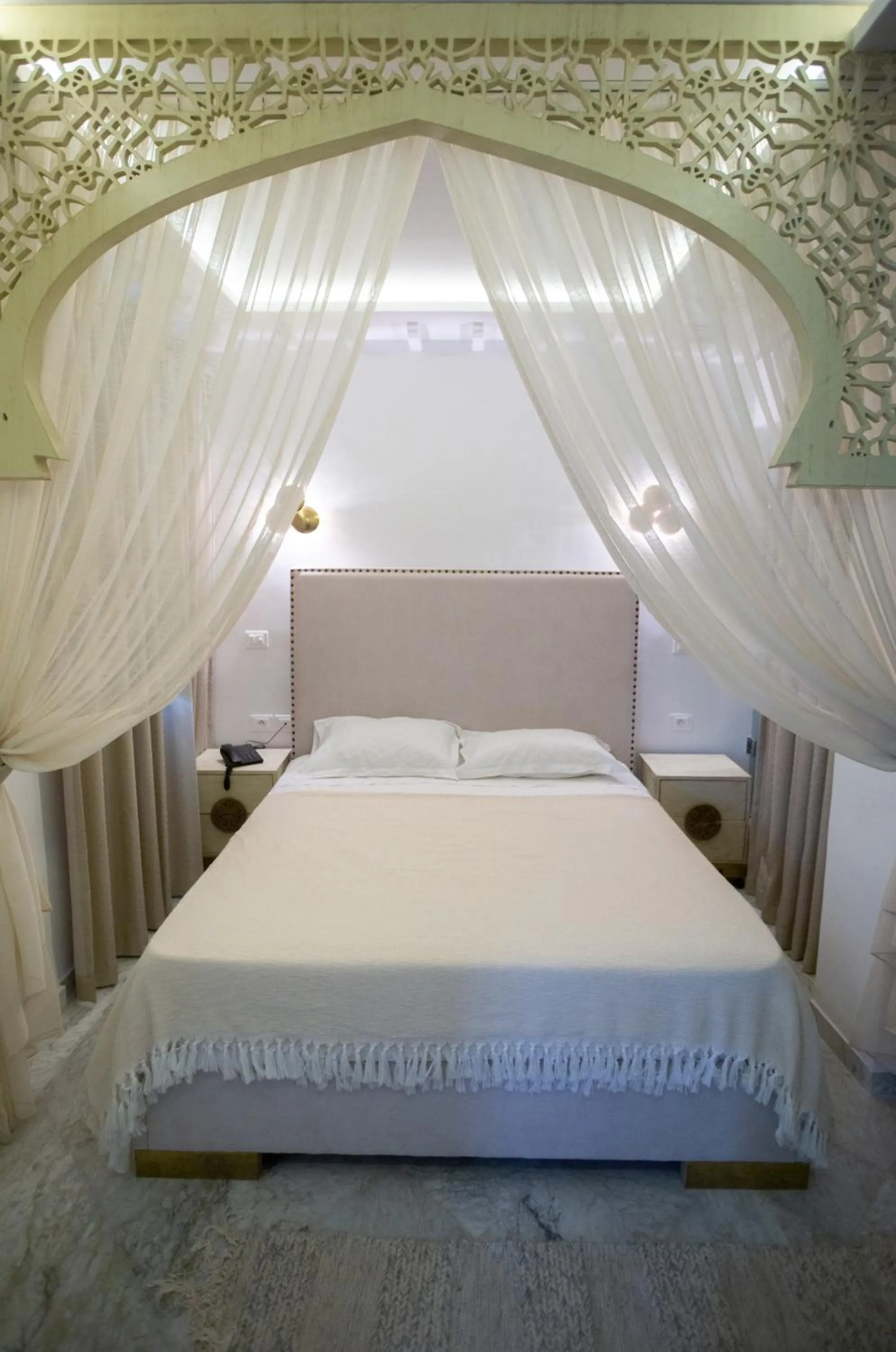 Bed in Dar Hammamet Guest House & Hammam