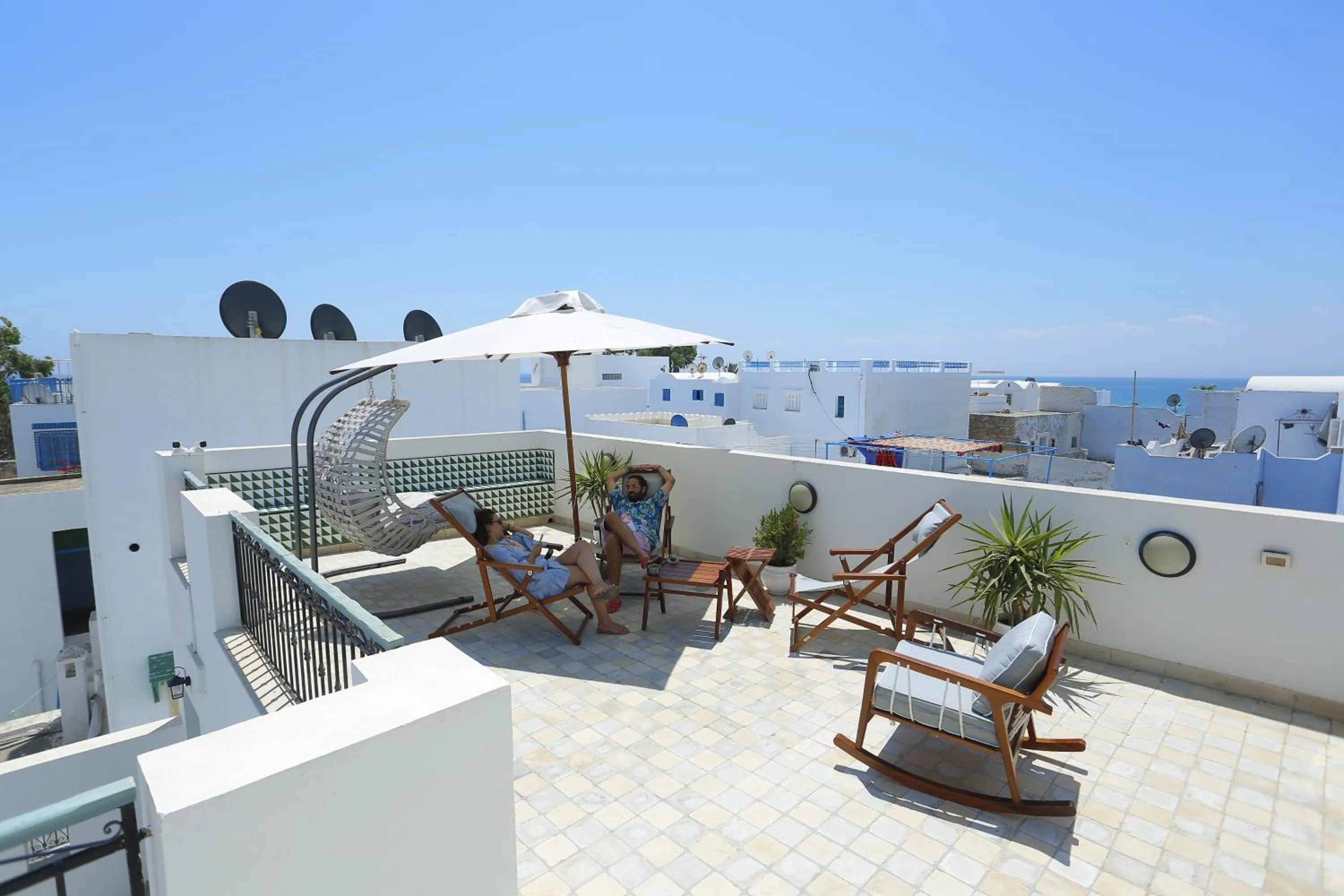 Balcony/Terrace in Dar Hammamet Guest House & Hammam