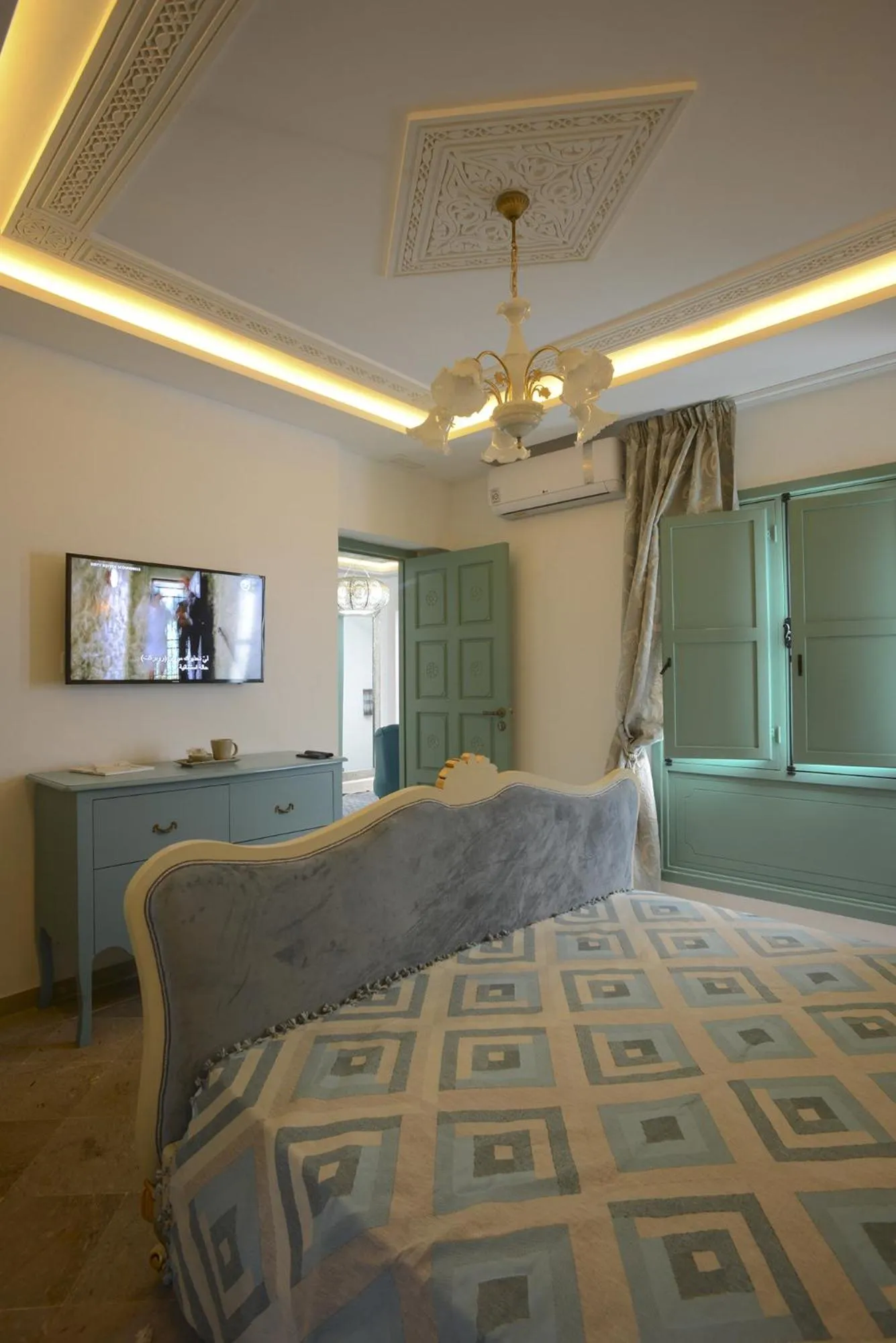 Photo of the whole room, Bed in Dar Hammamet Guest House & Hammam
