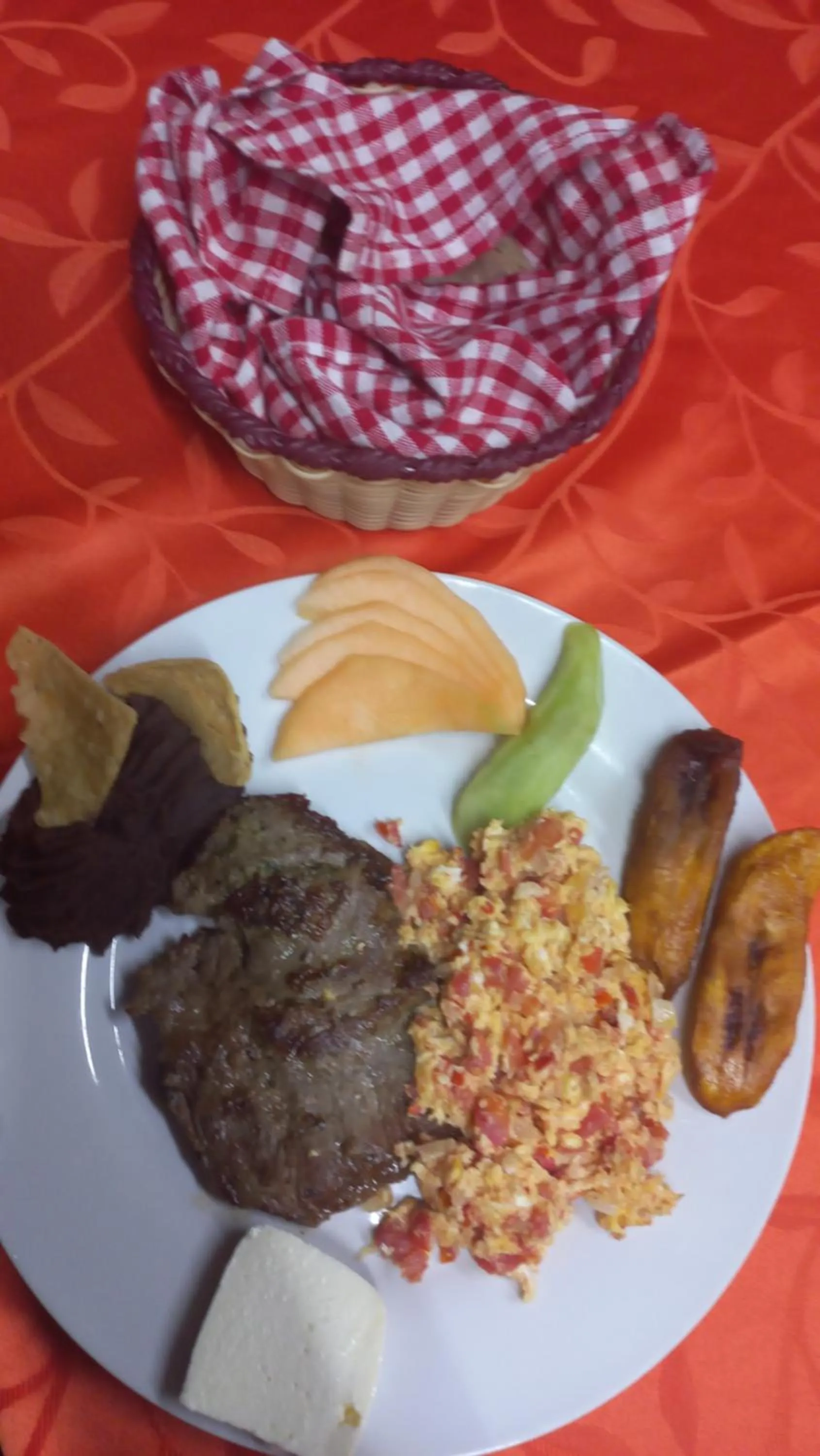 Breakfast in Hotel Nakbé Atitlán